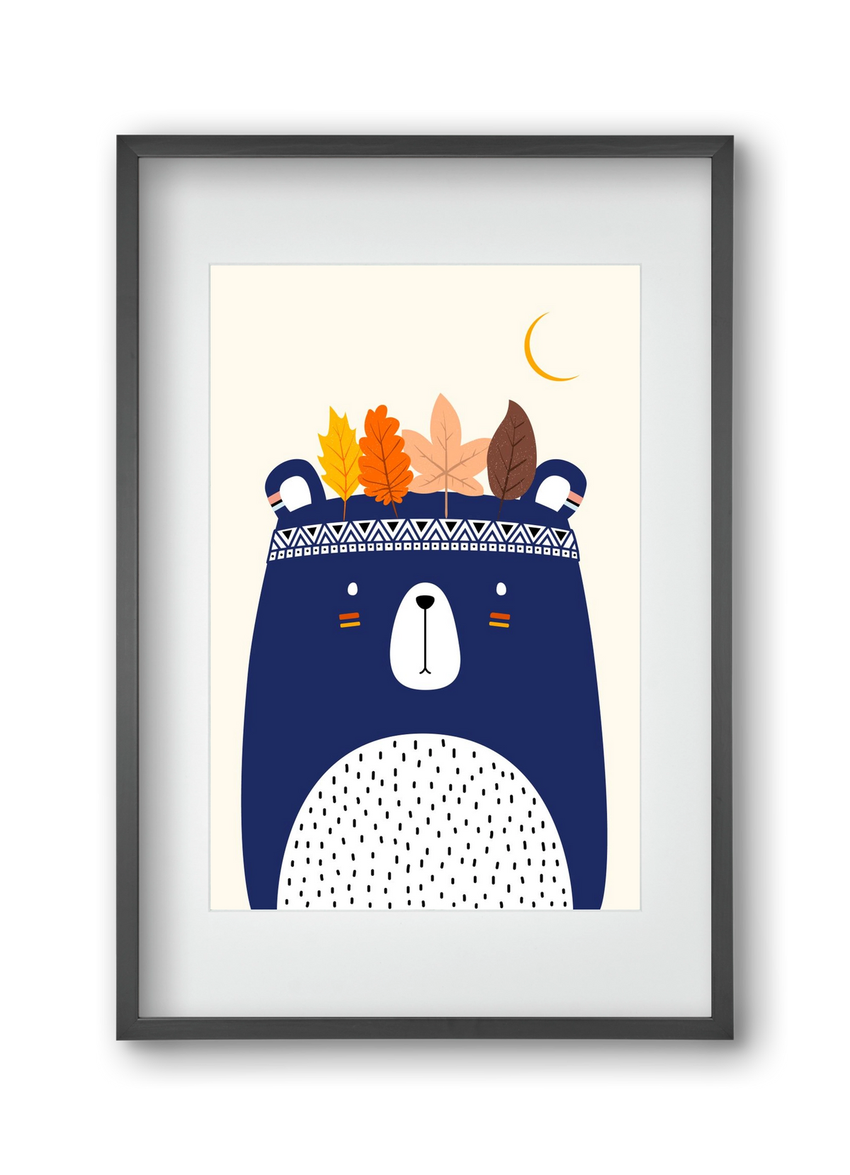 Cute little bear, 30x45 cm (20x30 cm), Fekete keret, paszpartuval