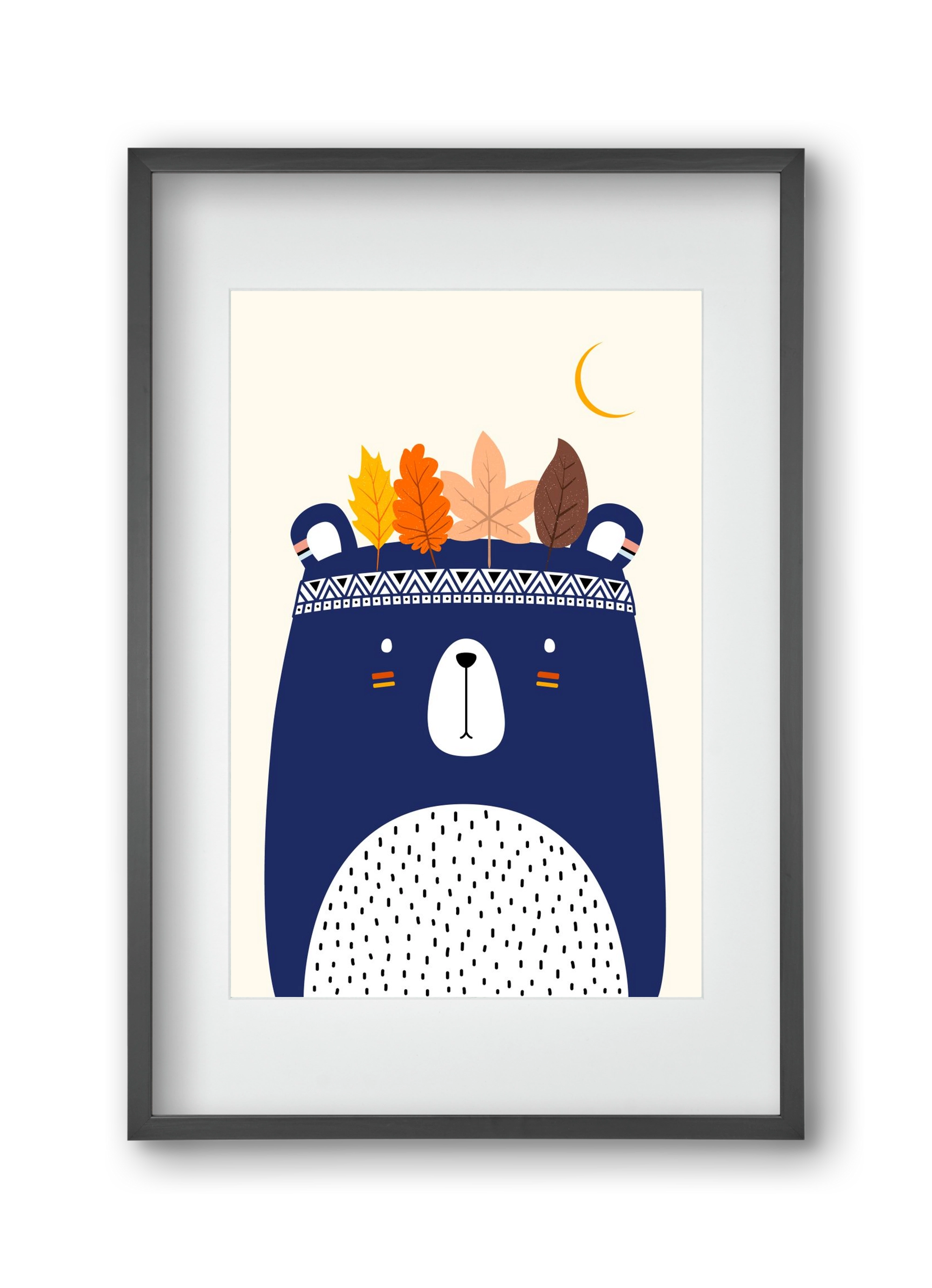 Cute little bear, 30x45 cm (20x30 cm), Fekete keret, paszpartuval