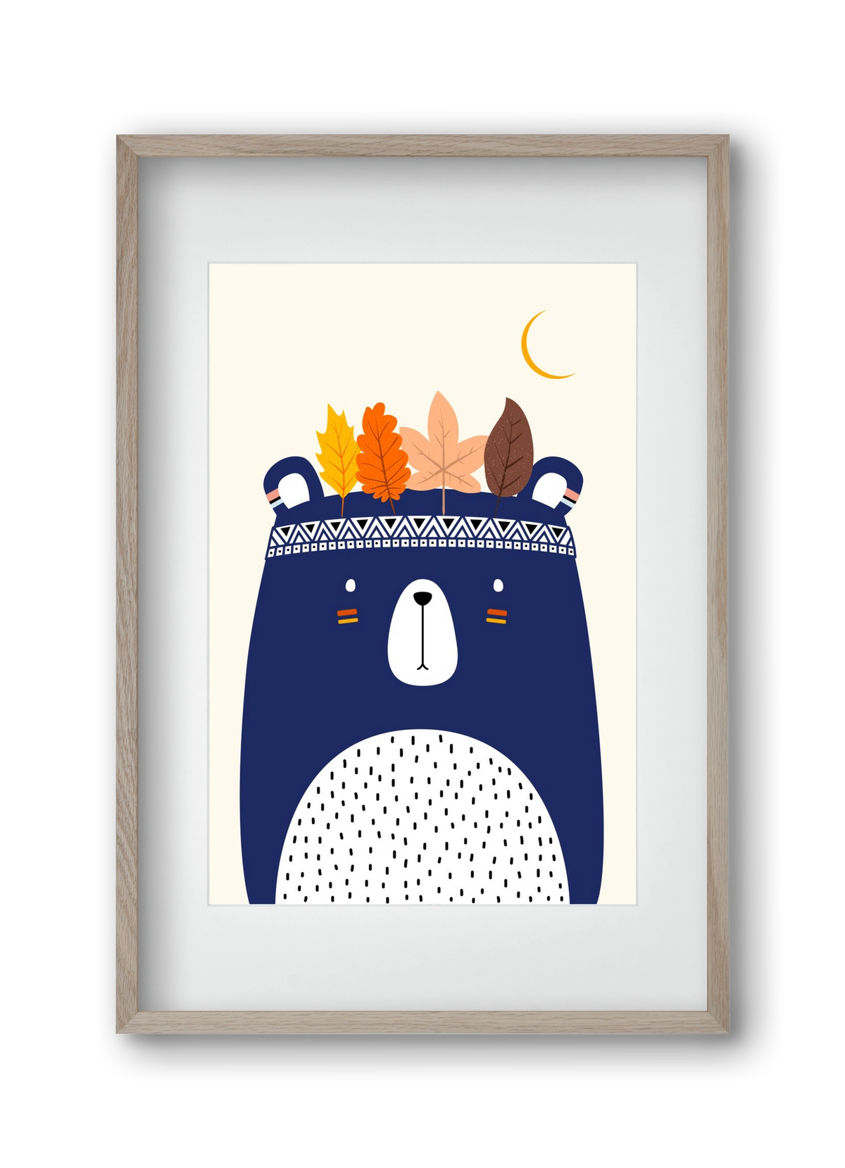 Cute little bear, 30x45 cm (20x30 cm), Tölgy keret, paszpartuval