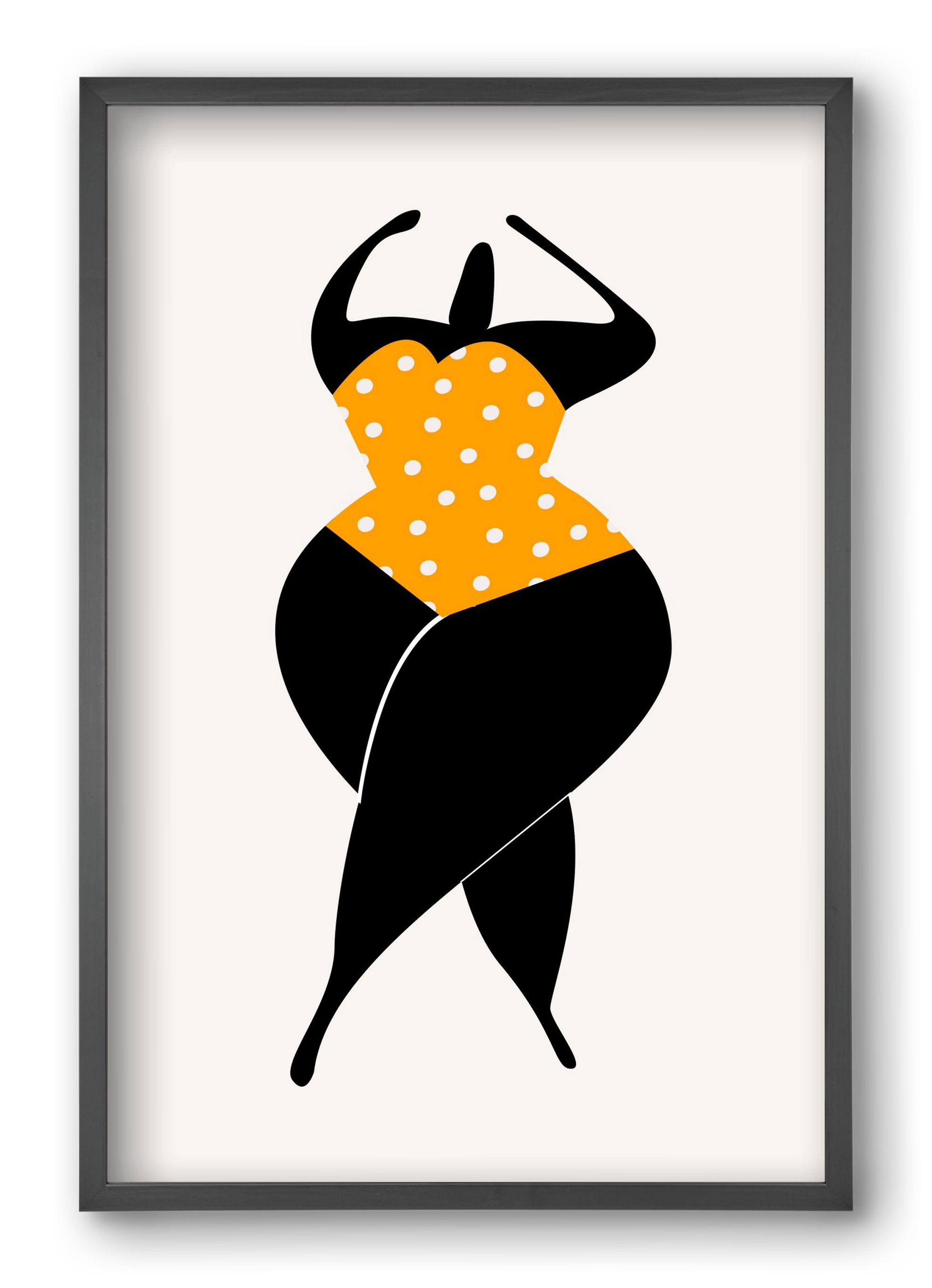 Dancing in the sun, 40x60 cm (40x60 cm), Fekete keret