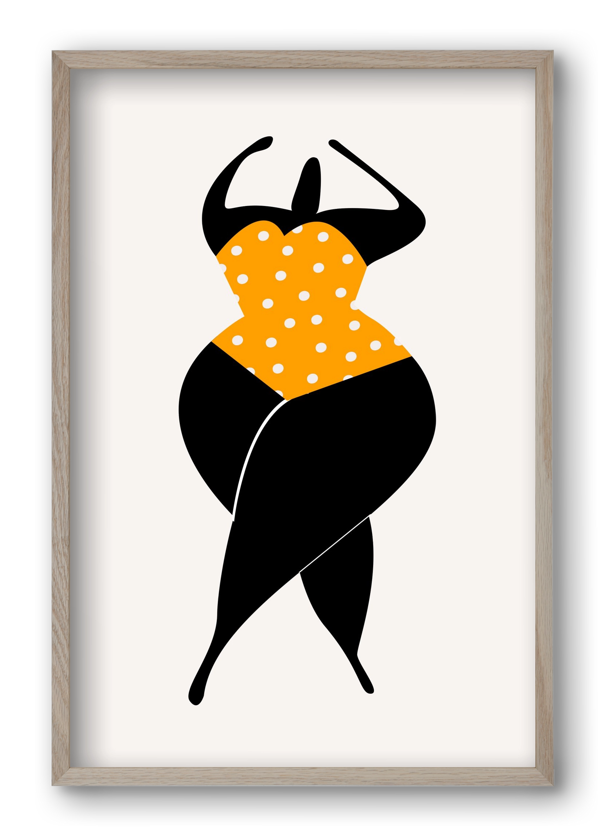 Dancing in the sun, 40x60 cm (40x60 cm), Tölgy keret