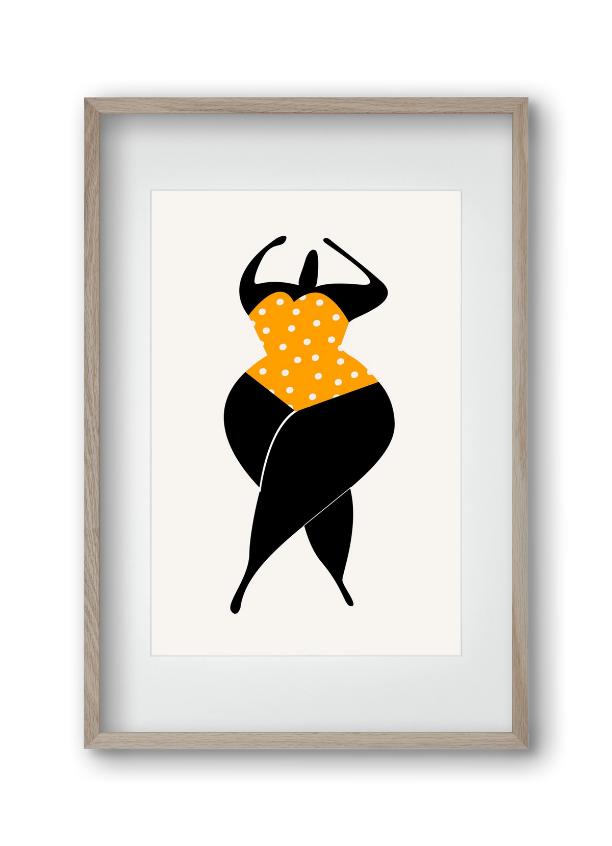 Dancing in the sun, 30x45 cm (20x30 cm), Tölgy keret, paszpartuval