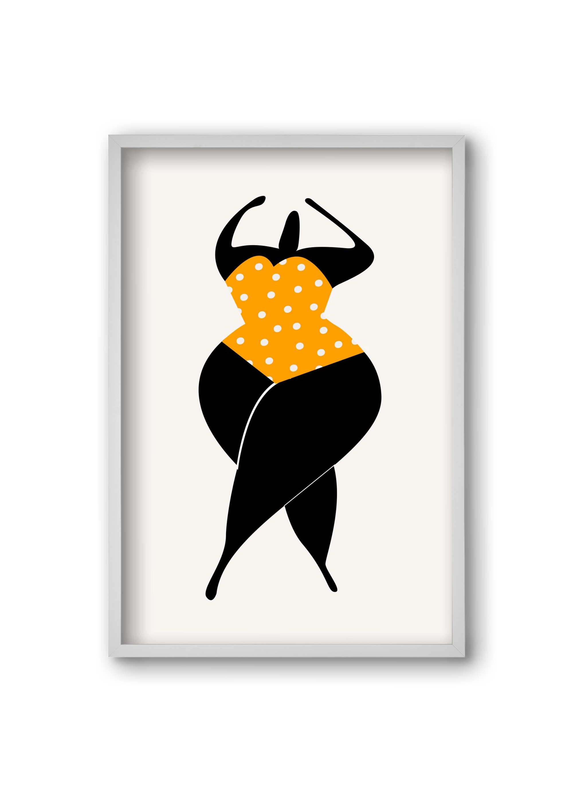 Dancing in the sun, 20x30 cm (20x30 cm), Fehér keret