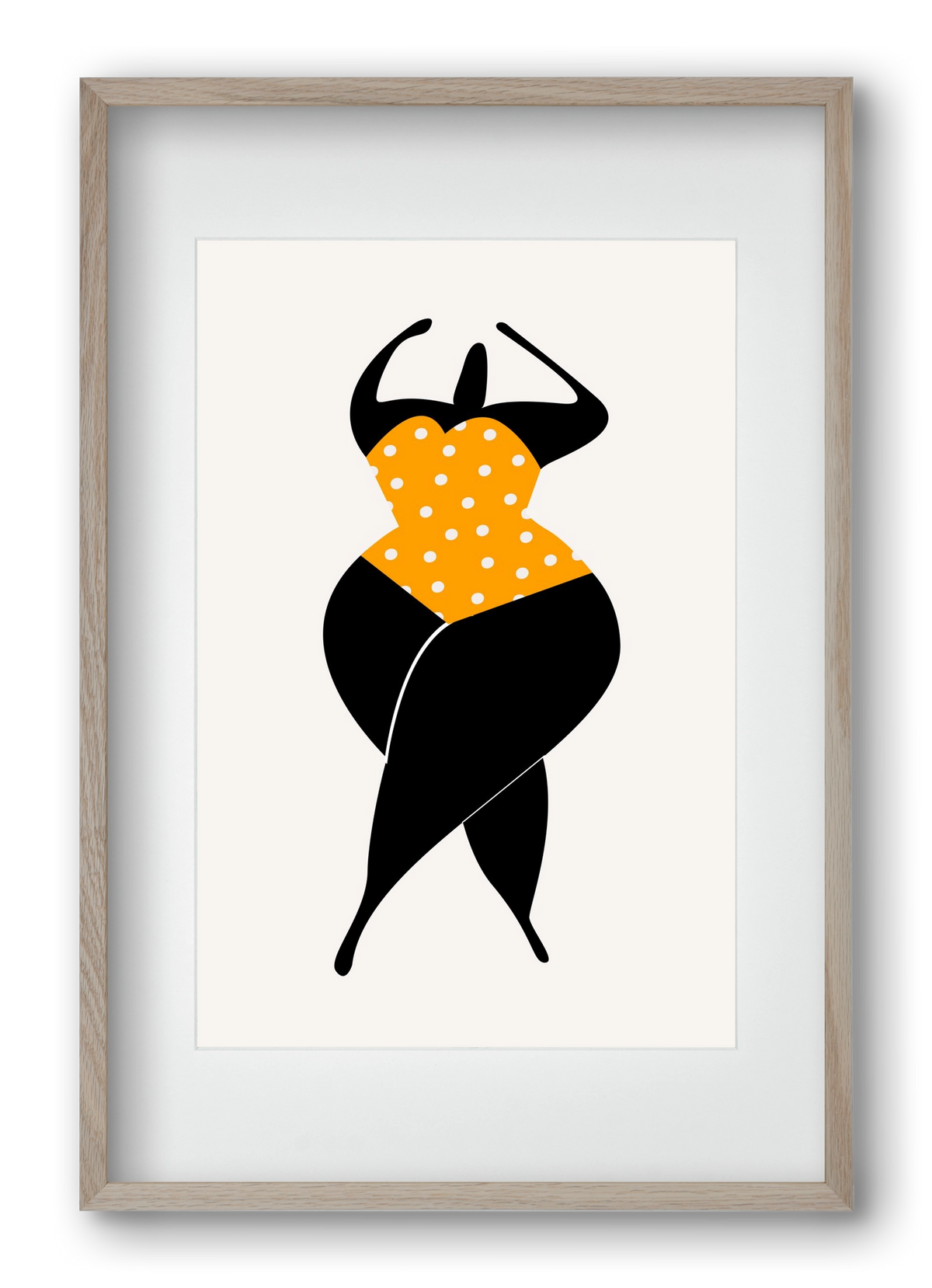 Dancing in the sun, 40x60 cm (30x45 cm), Tölgy keret, paszpartuval