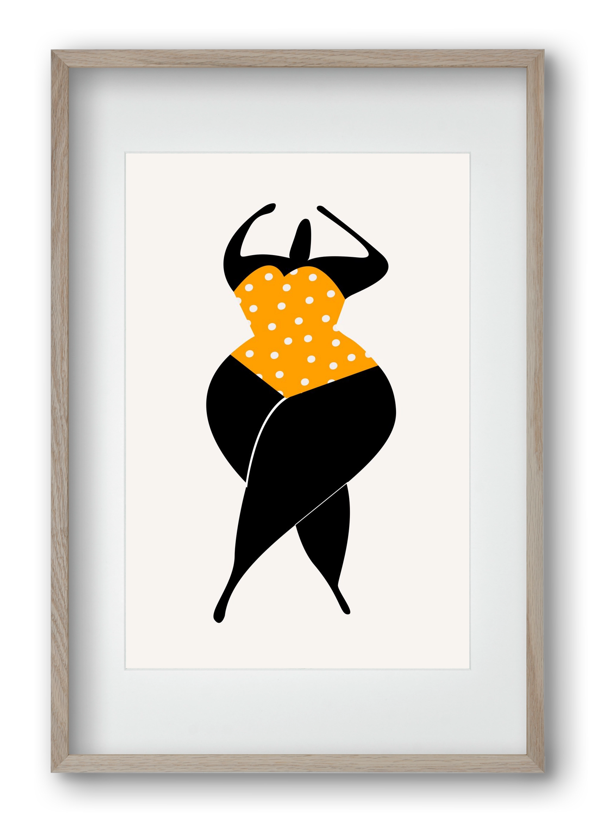 Dancing in the sun, 40x60 cm (30x45 cm), Tölgy keret, paszpartuval