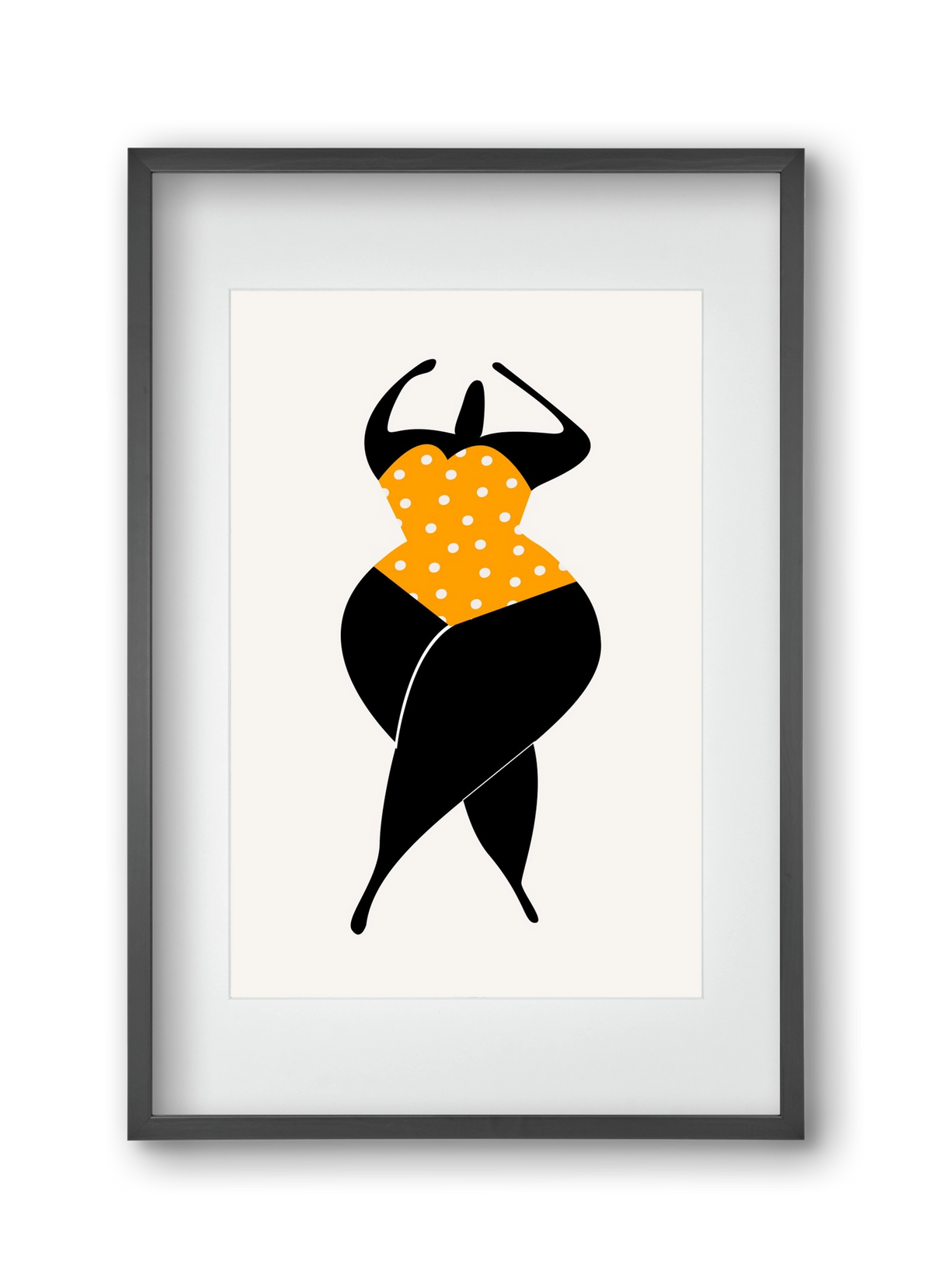 Dancing in the sun, 30x45 cm (20x30 cm), Fekete keret, paszpartuval