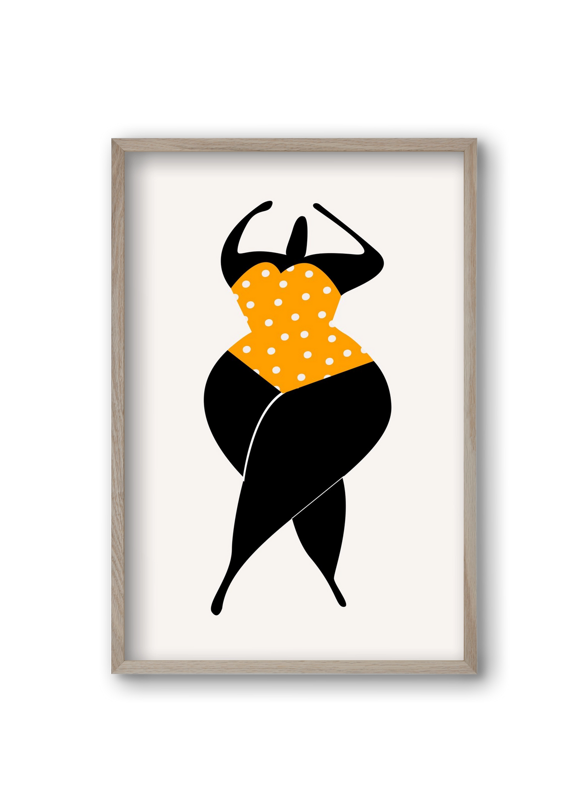 Dancing in the sun, 20x30 cm (20x30 cm), Tölgy keret