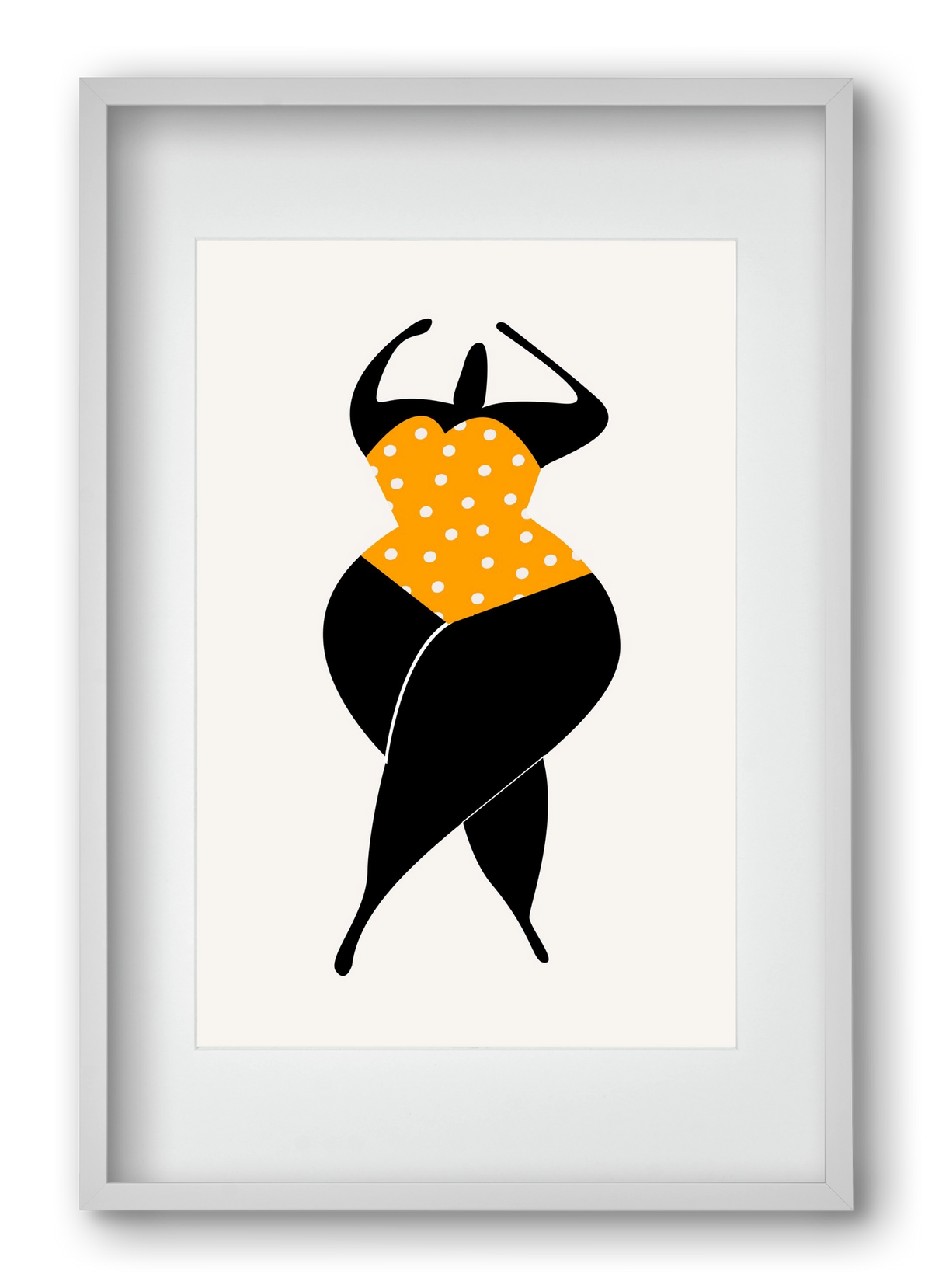 Dancing in the sun, 40x60 cm (30x45 cm), Fehér keret, paszpartuval