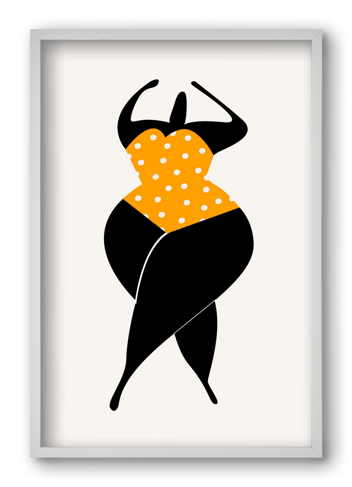 Dancing in the sun, 40x60 cm (40x60 cm), Fehér keret