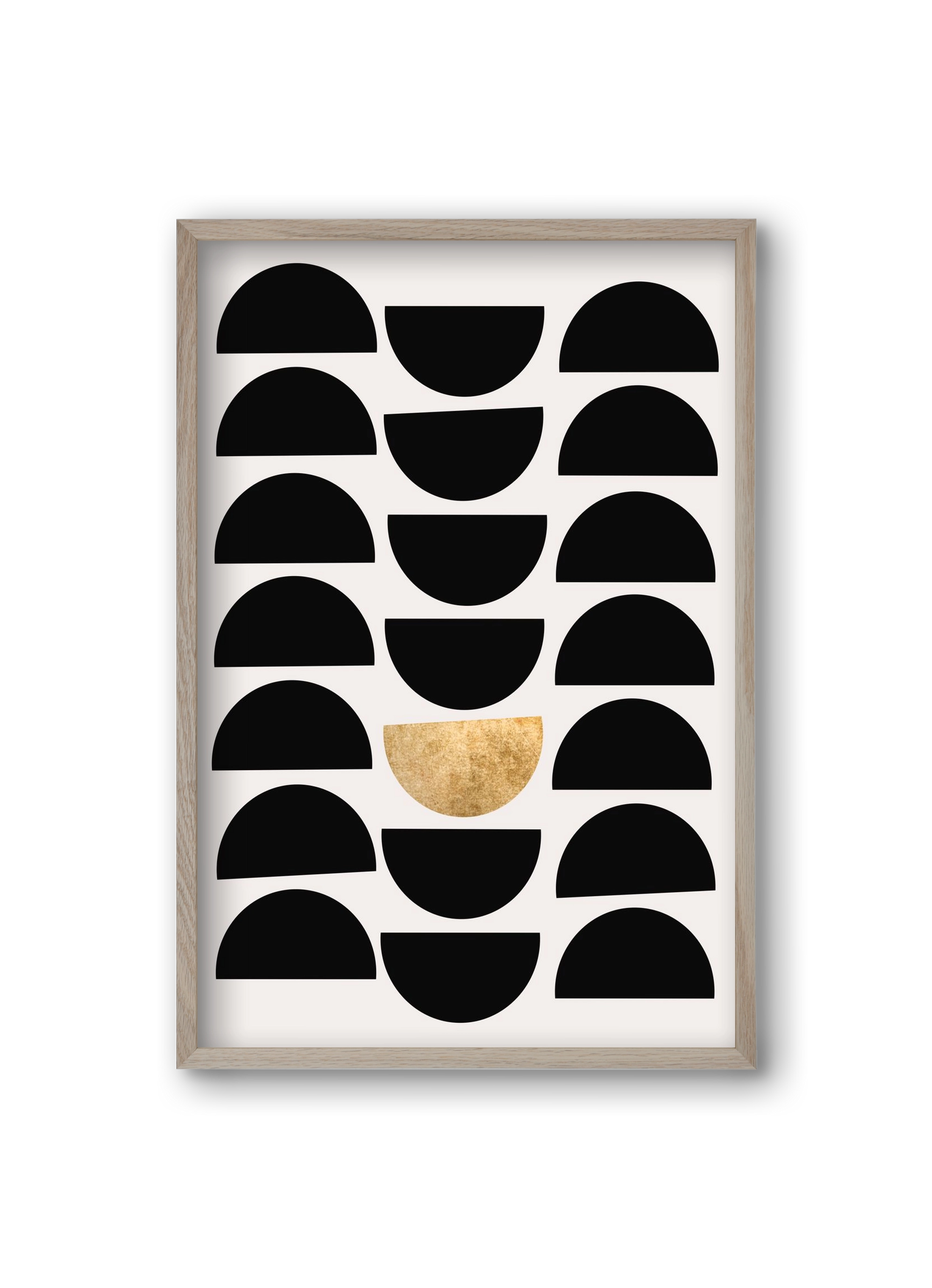 Golden Circle, 20x30 cm (20x30 cm), Tölgy keret