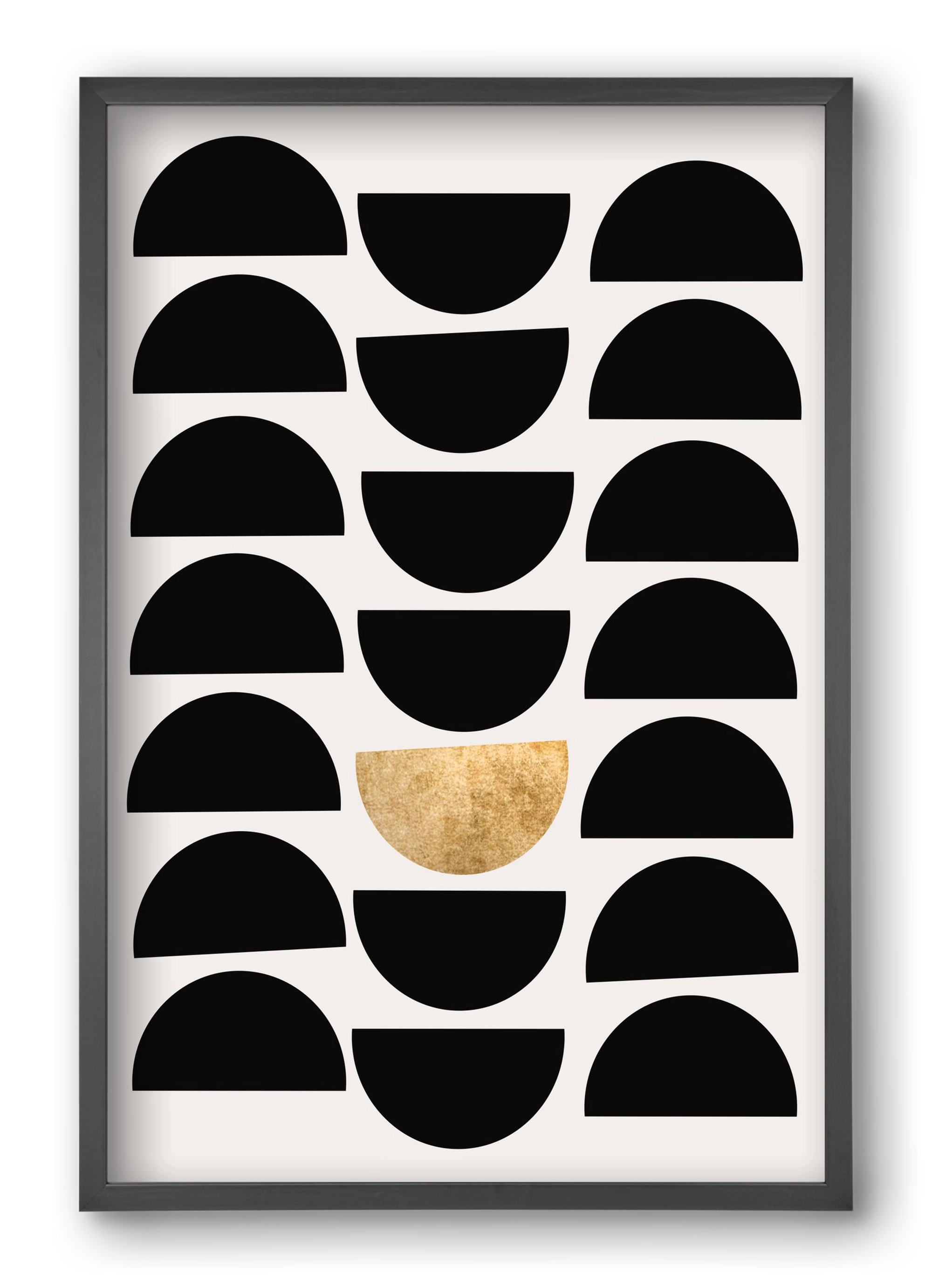 Golden Circle, 40x60 cm (40x60 cm), Fekete keret