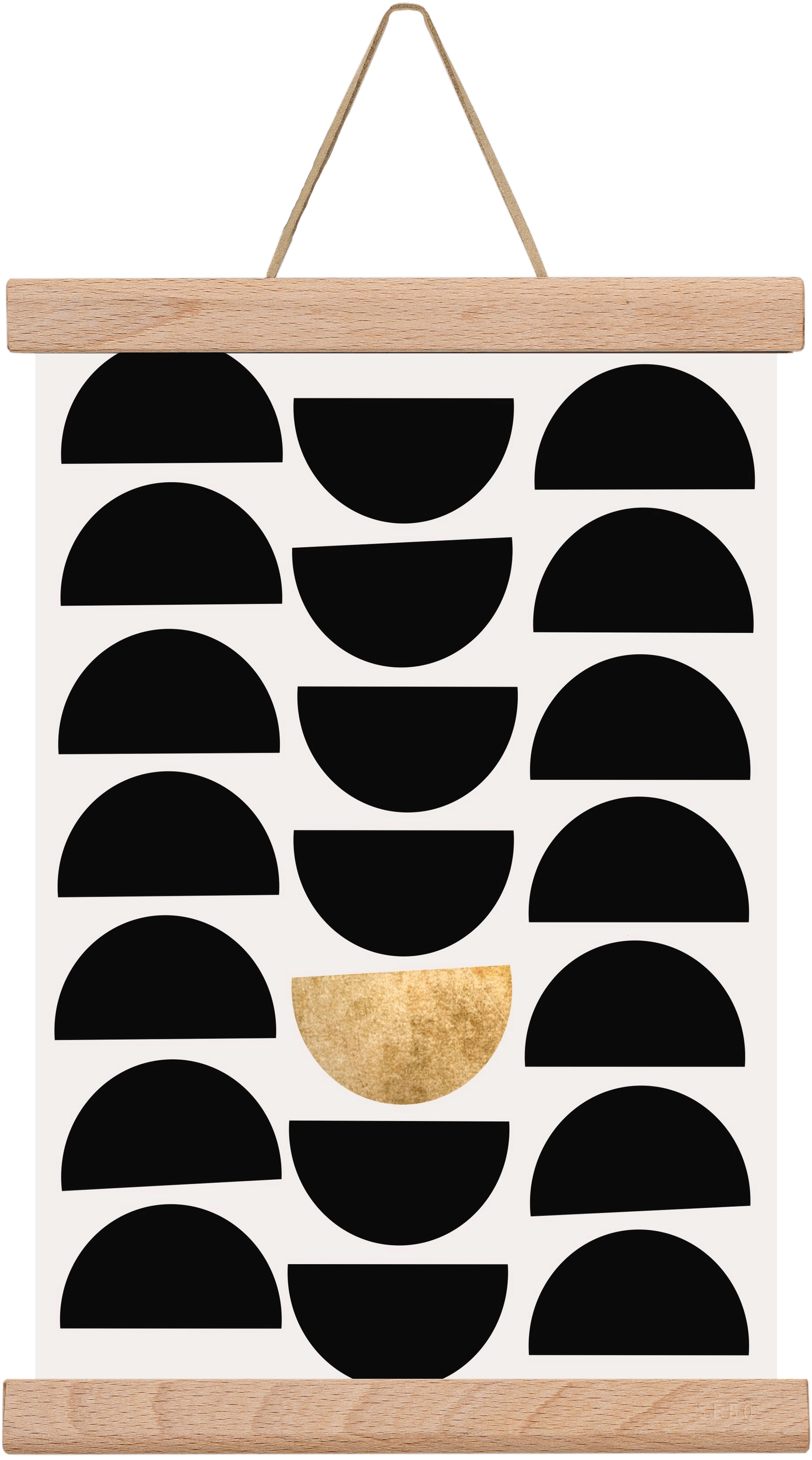 Golden Circle, 20x30 cm (20x30 cm), Tölgy akasztó