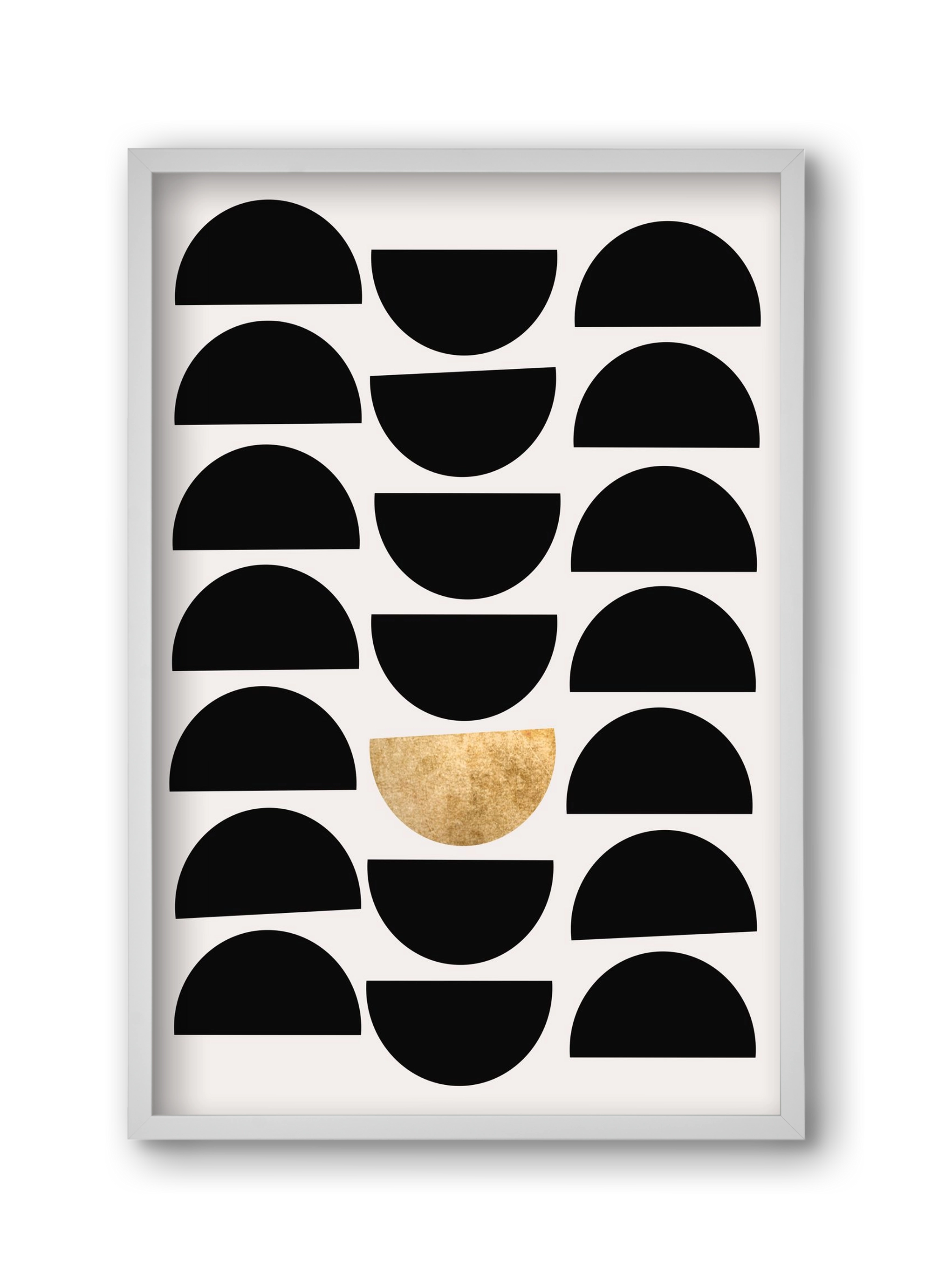 Golden Circle, 30x45 cm (30x45 cm), Fehér keret