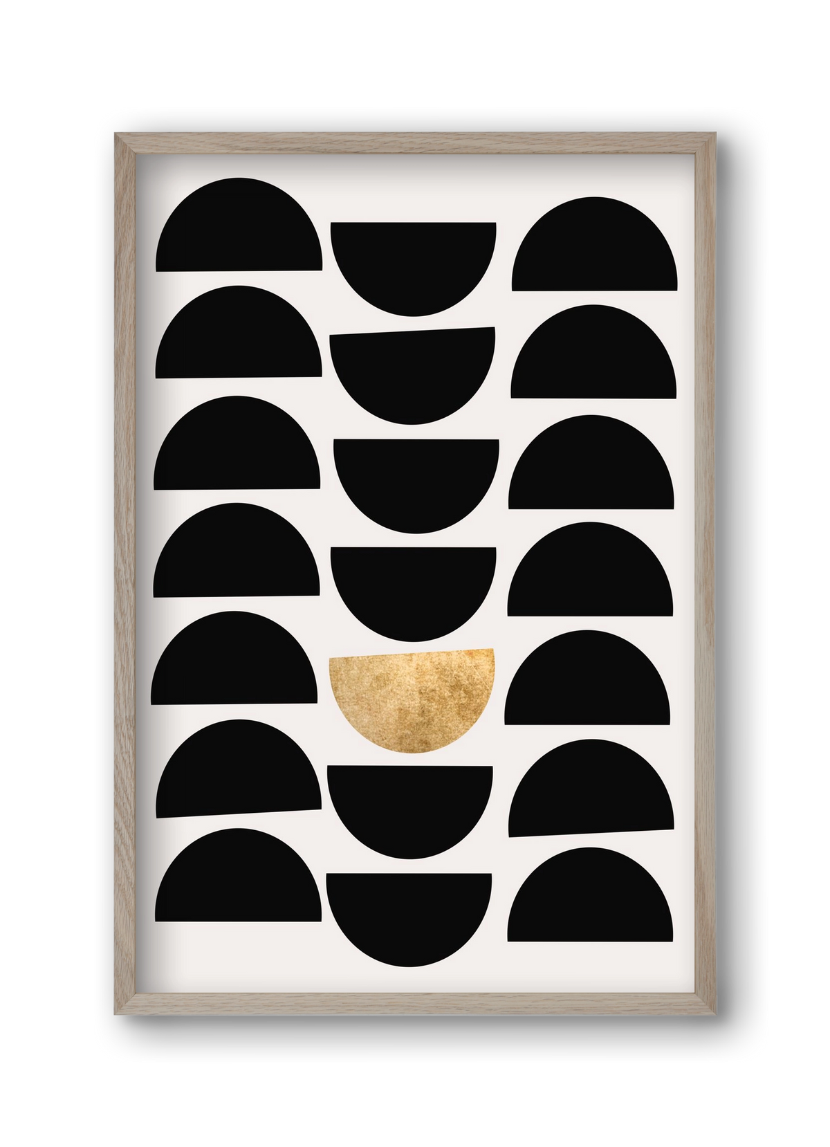 Golden Circle, 30x45 cm (30x45 cm), Tölgy keret