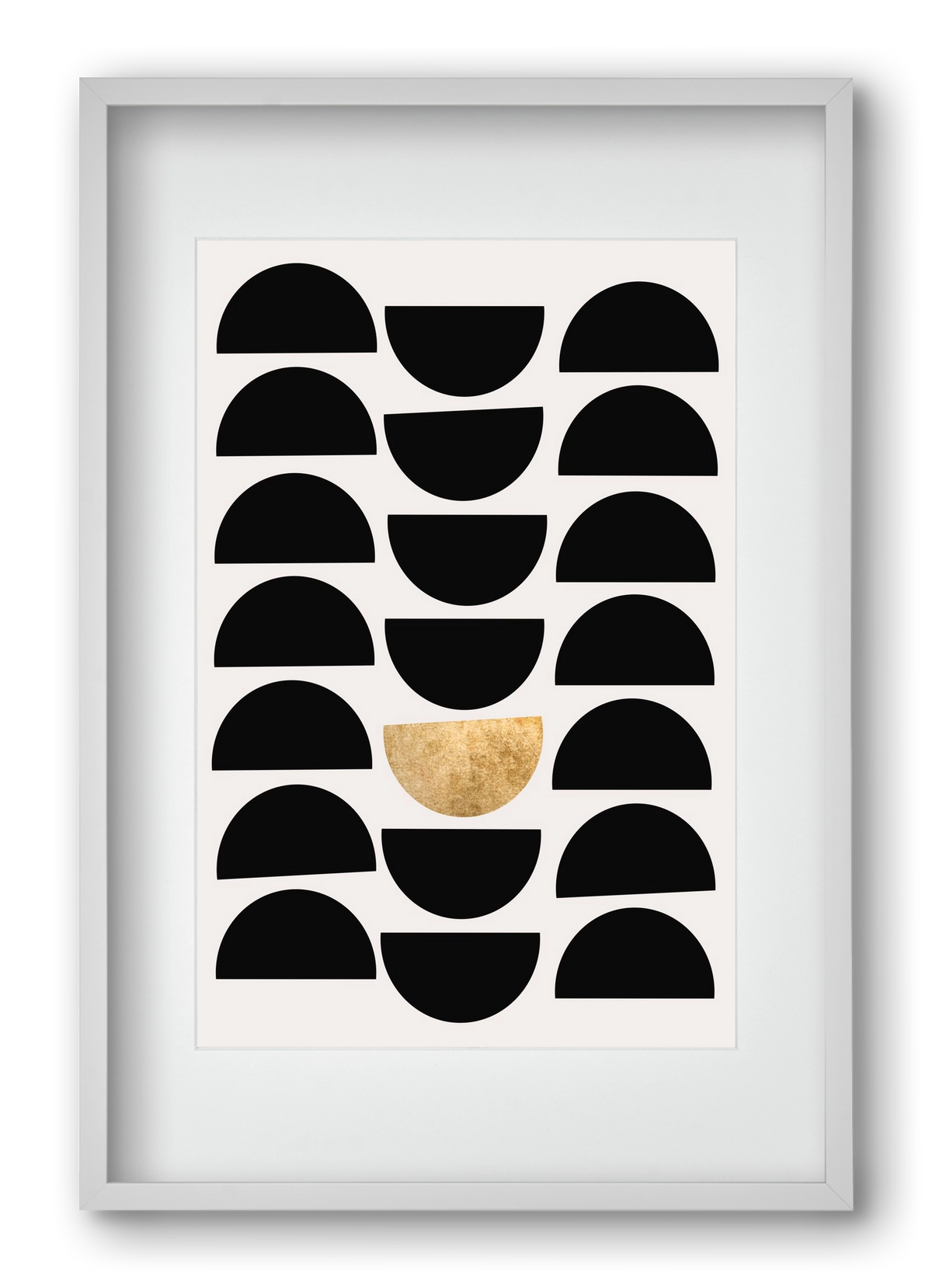 Golden Circle, 40x60 cm (30x45 cm), Fehér keret, paszpartuval