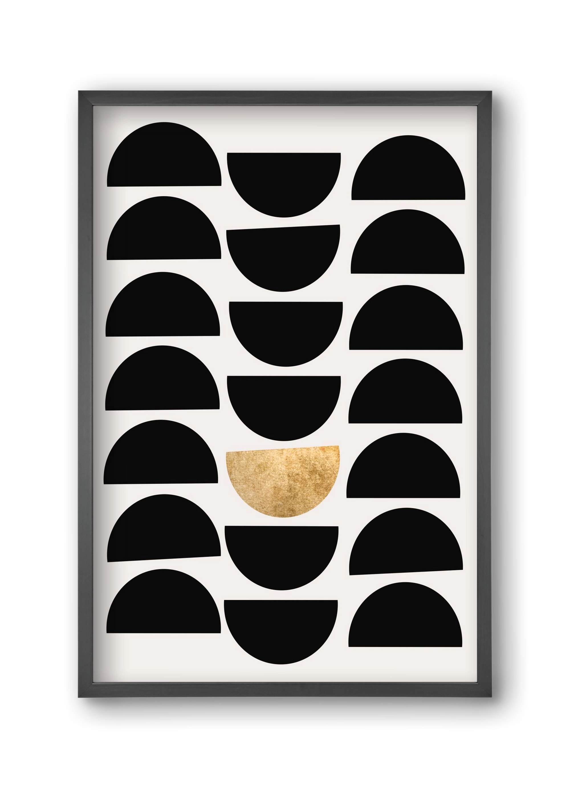 Golden Circle, 30x45 cm (30x45 cm), Fekete keret