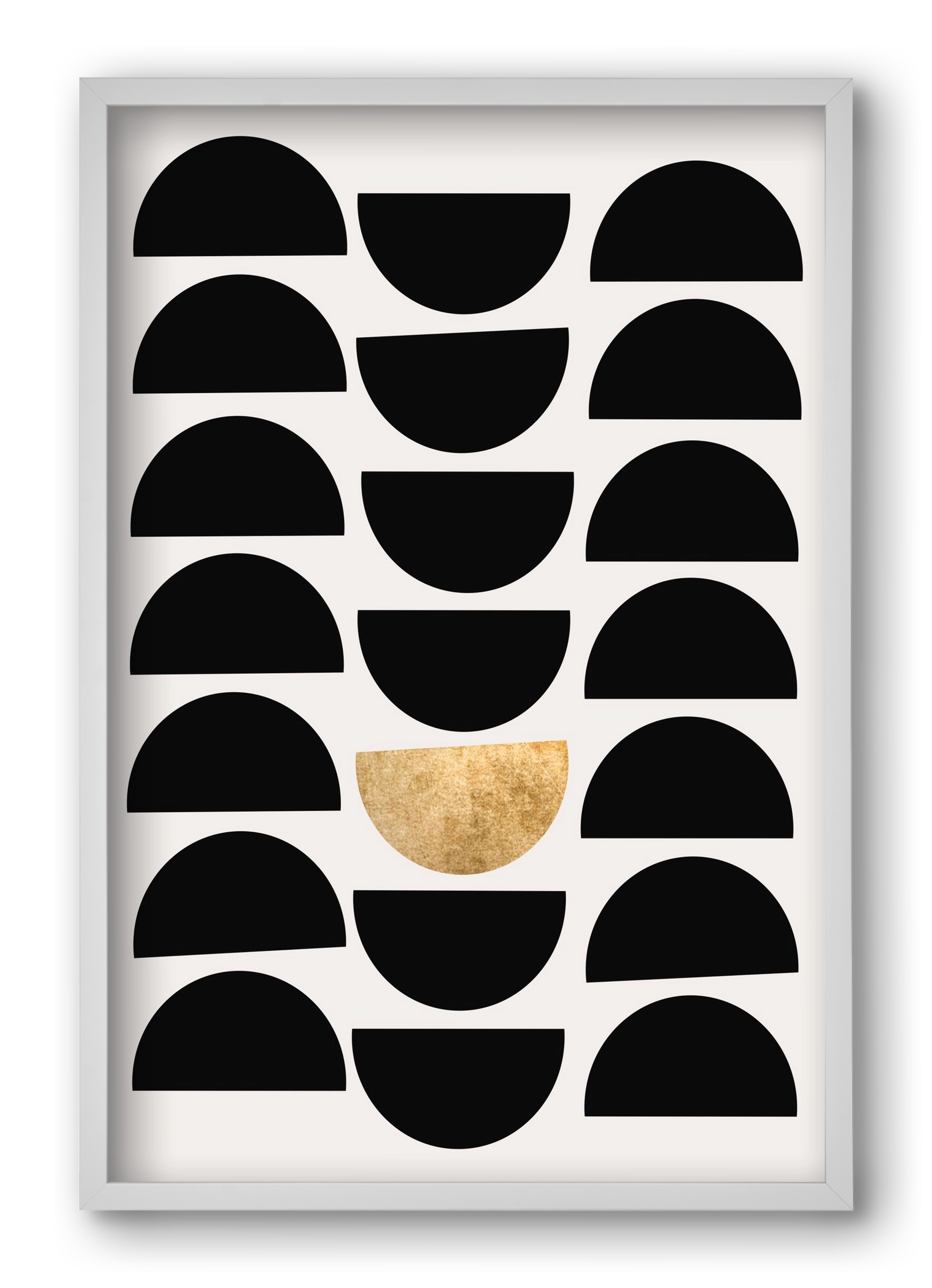 Golden Circle, 40x60 cm (40x60 cm), Fehér keret