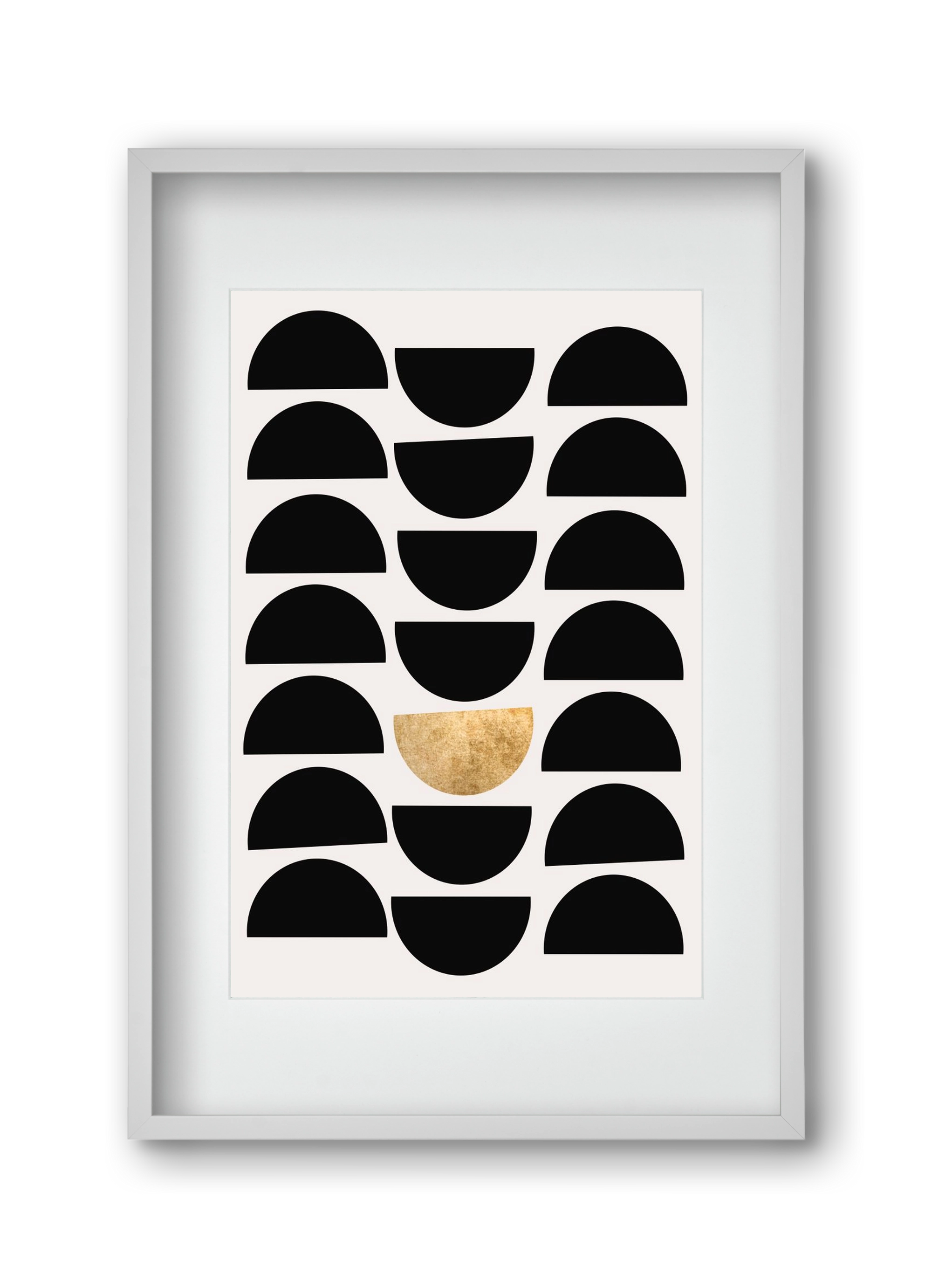 Golden Circle, 30x45 cm (20x30 cm), Fehér keret, paszpartuval