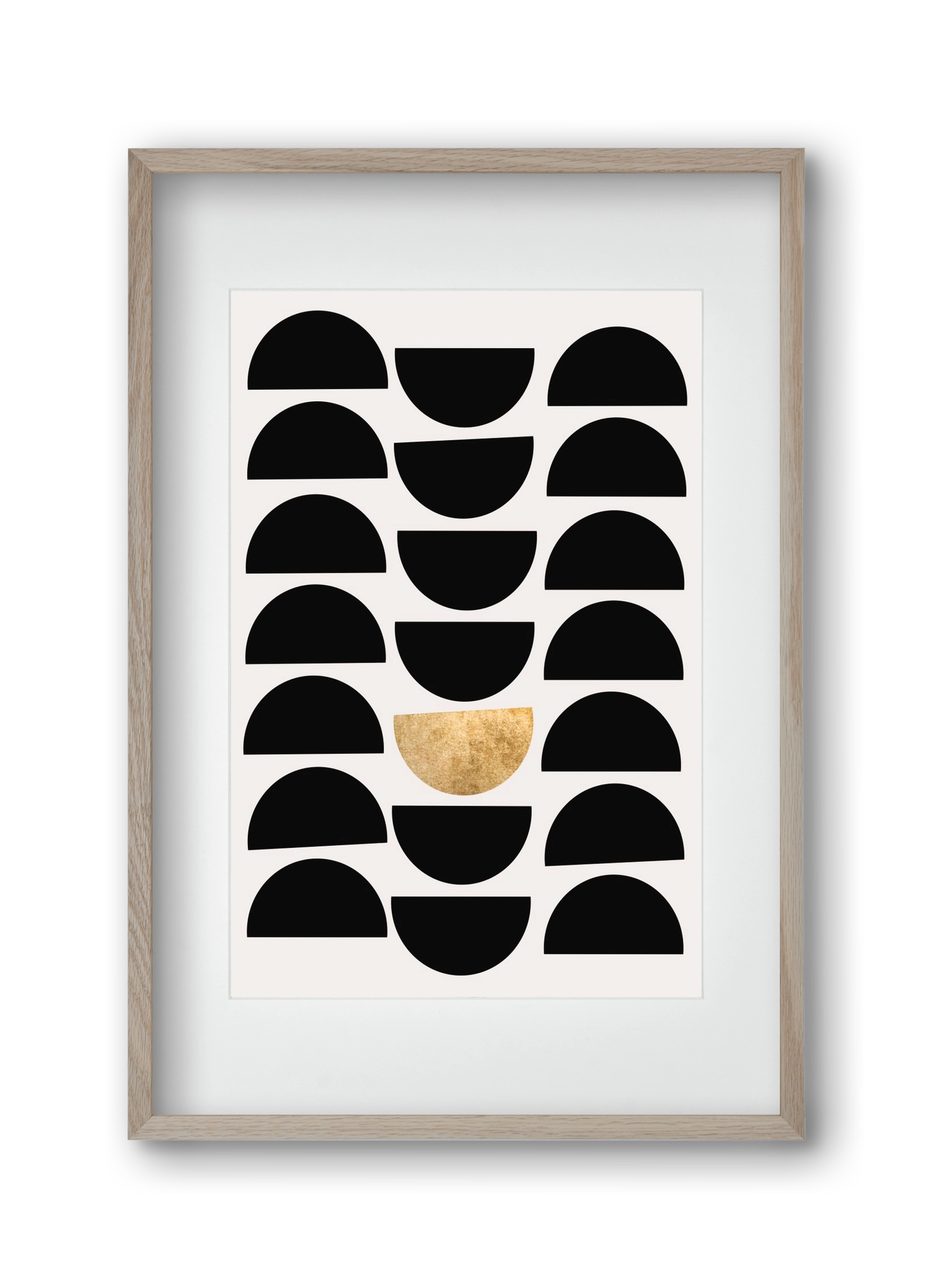 Golden Circle, 30x45 cm (20x30 cm), Tölgy keret, paszpartuval