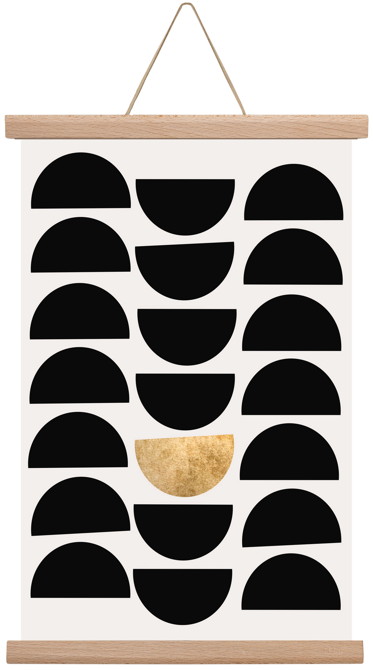 Golden Circle, 30x45 cm (30x45 cm), Tölgy akasztó