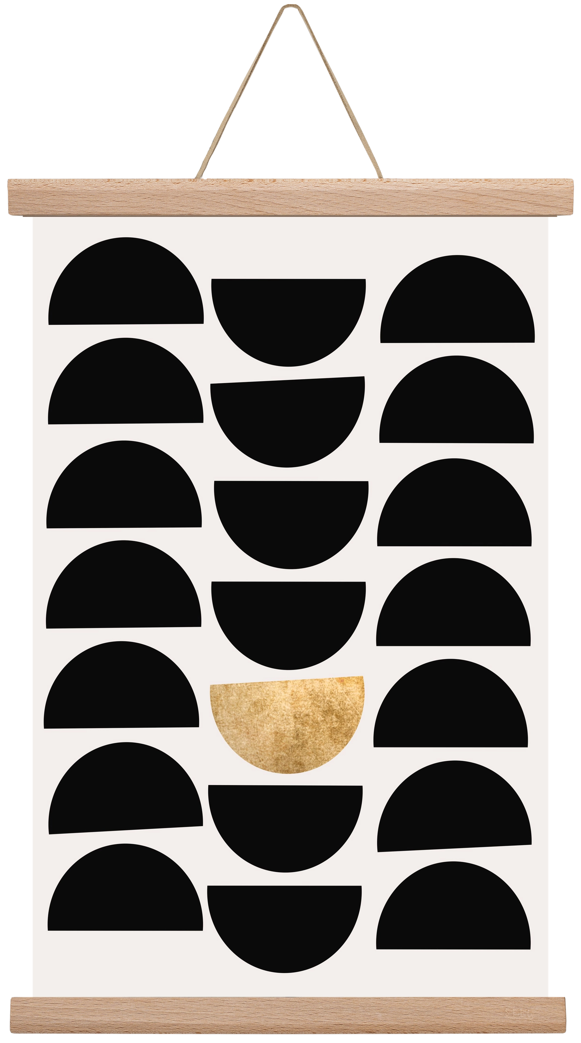 Golden Circle, 30x45 cm (30x45 cm), Tölgy akasztó