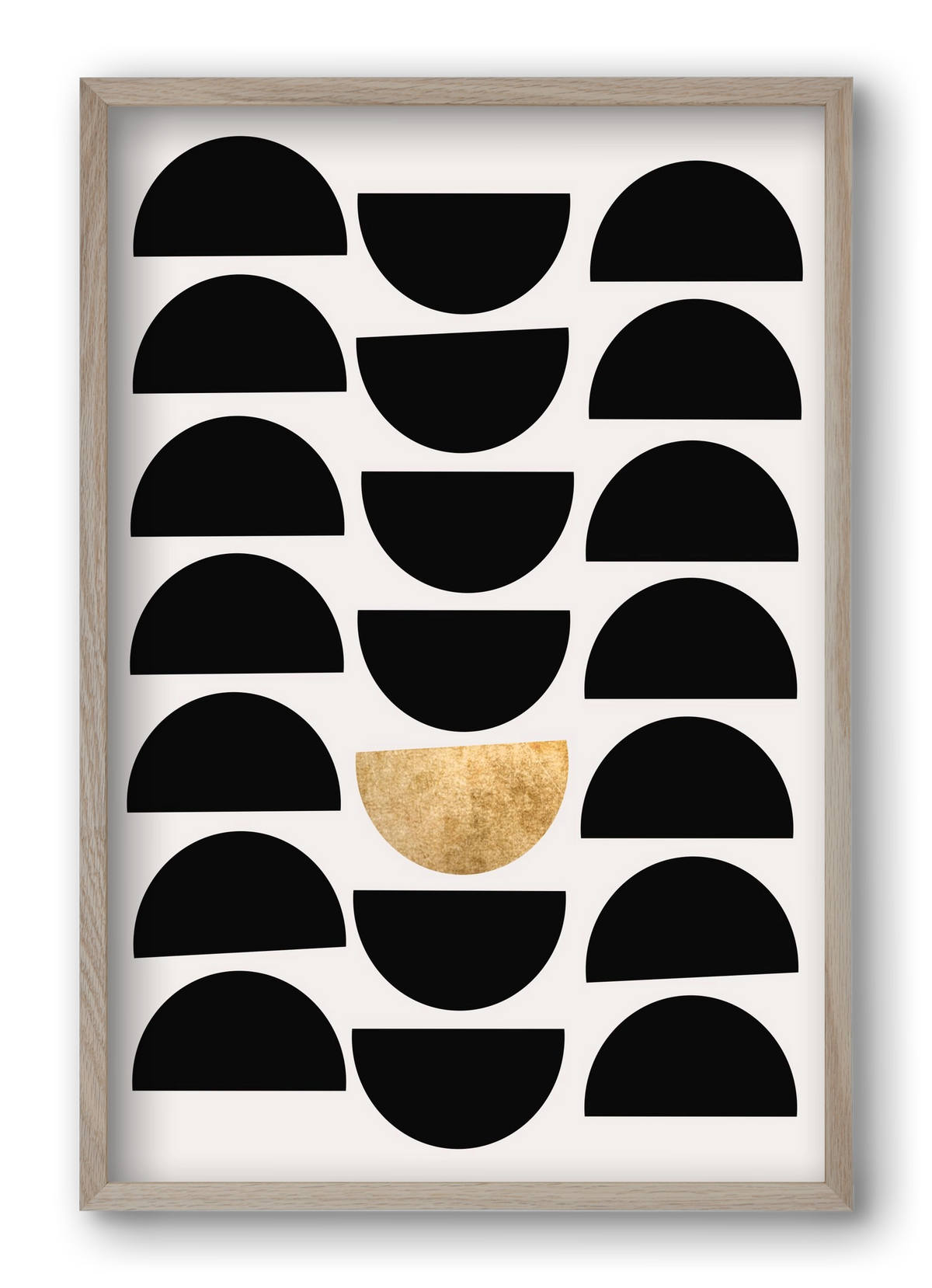 Golden Circle, 40x60 cm (40x60 cm), Tölgy keret