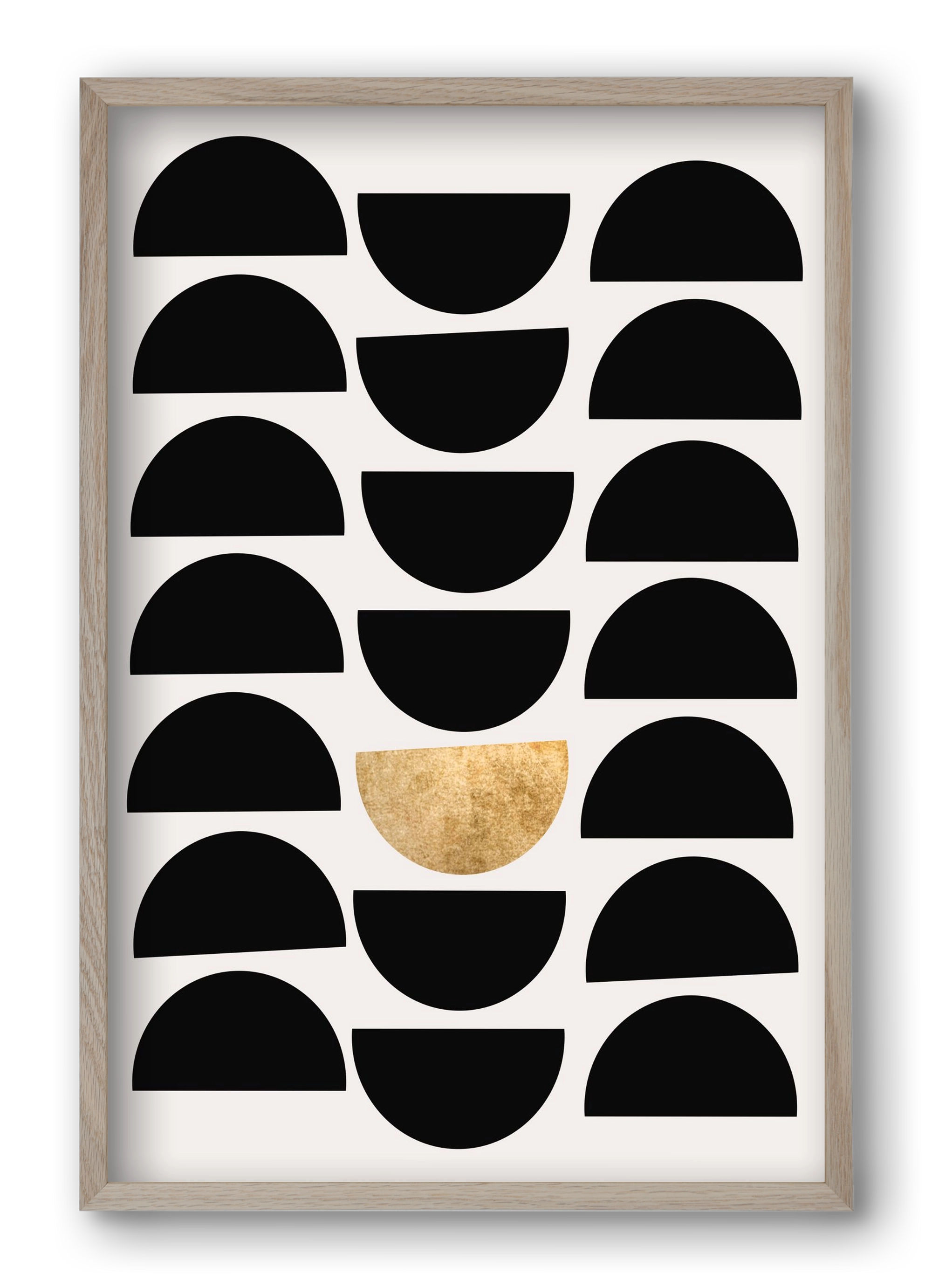 Golden Circle, 40x60 cm (40x60 cm), Tölgy keret