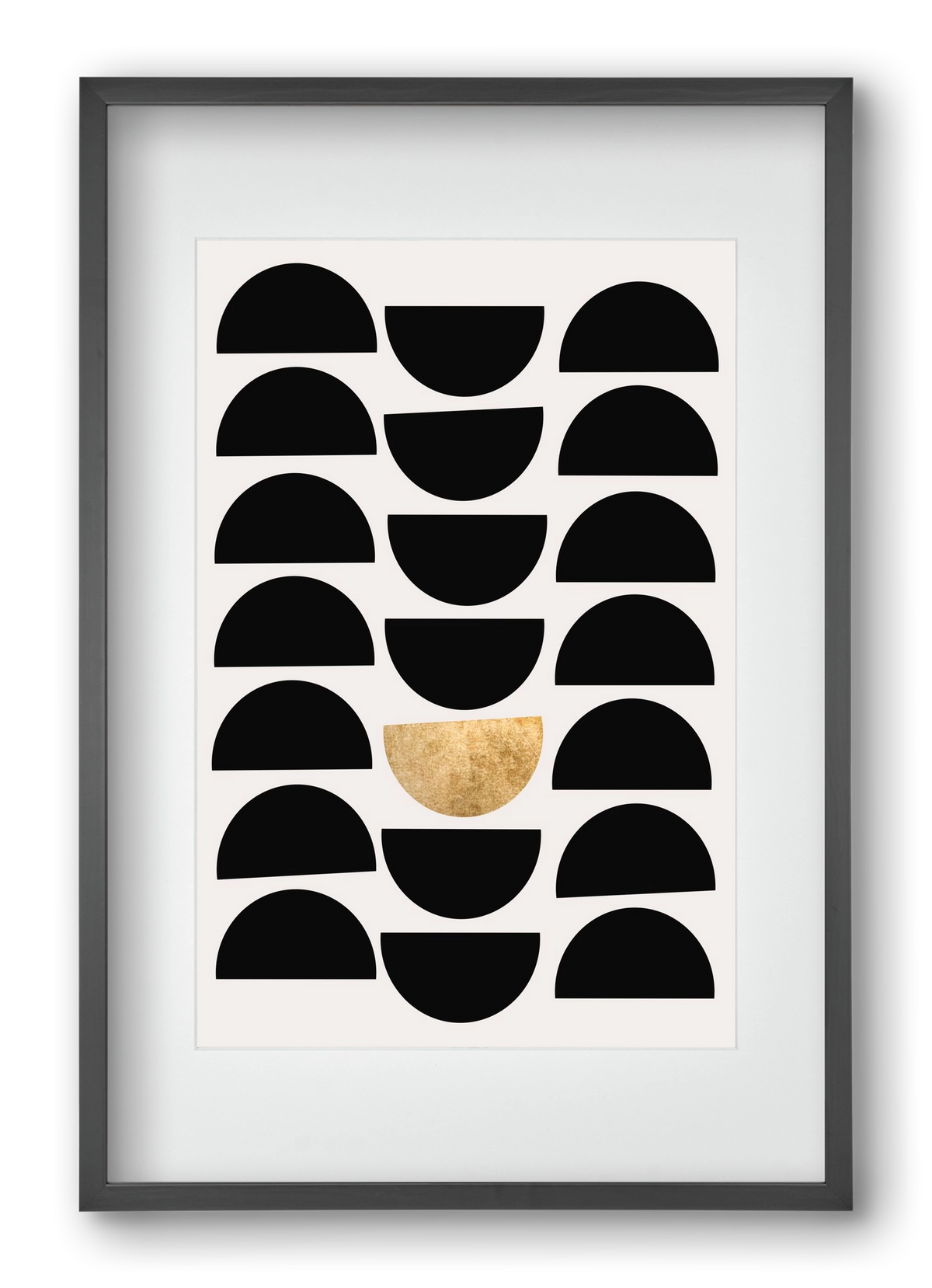 Golden Circle, 40x60 cm (30x45 cm), Fekete keret, paszpartuval