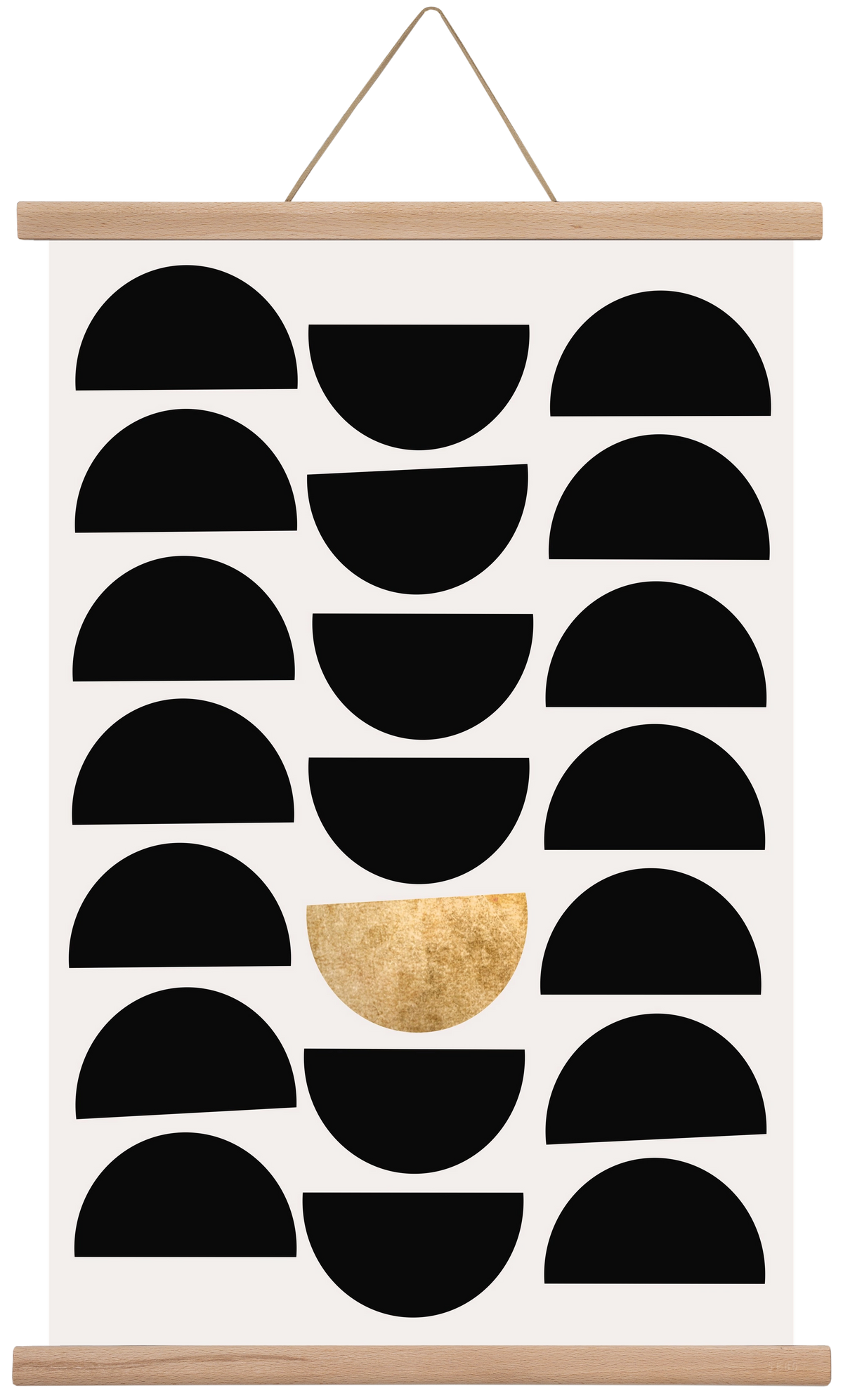 Golden Circle, 40x60 cm (40x60 cm), Tölgy akasztó