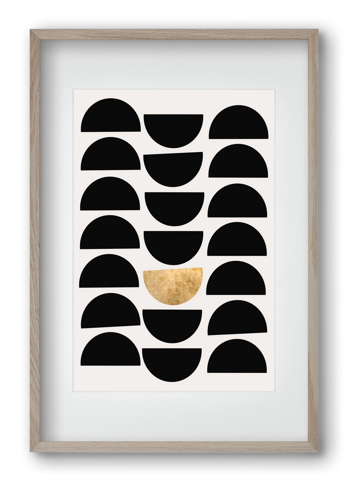 Golden Circle, 40x60 cm (30x45 cm), Tölgy keret, paszpartuval