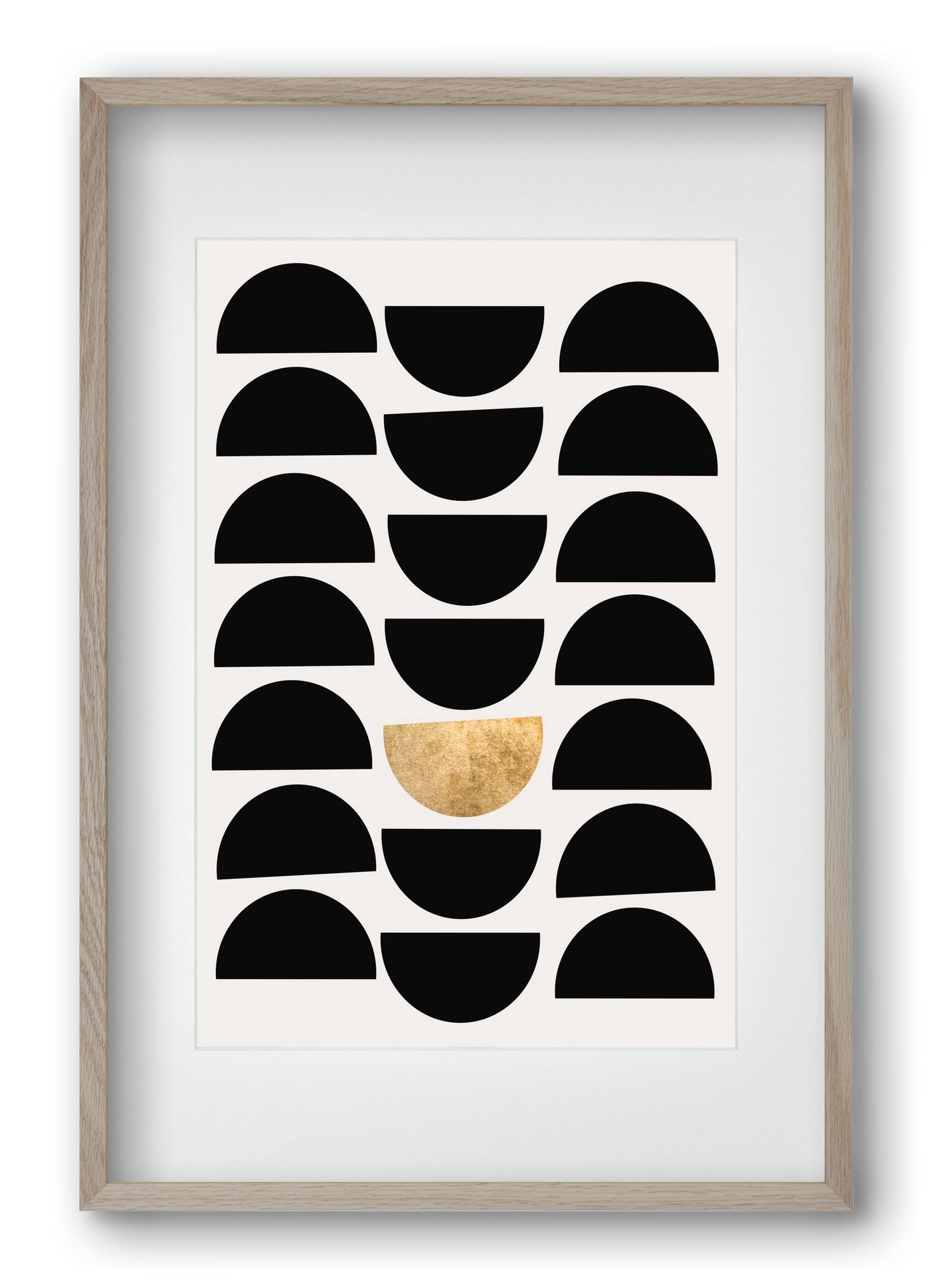 Golden Circle, 40x60 cm (30x45 cm), Tölgy keret, paszpartuval