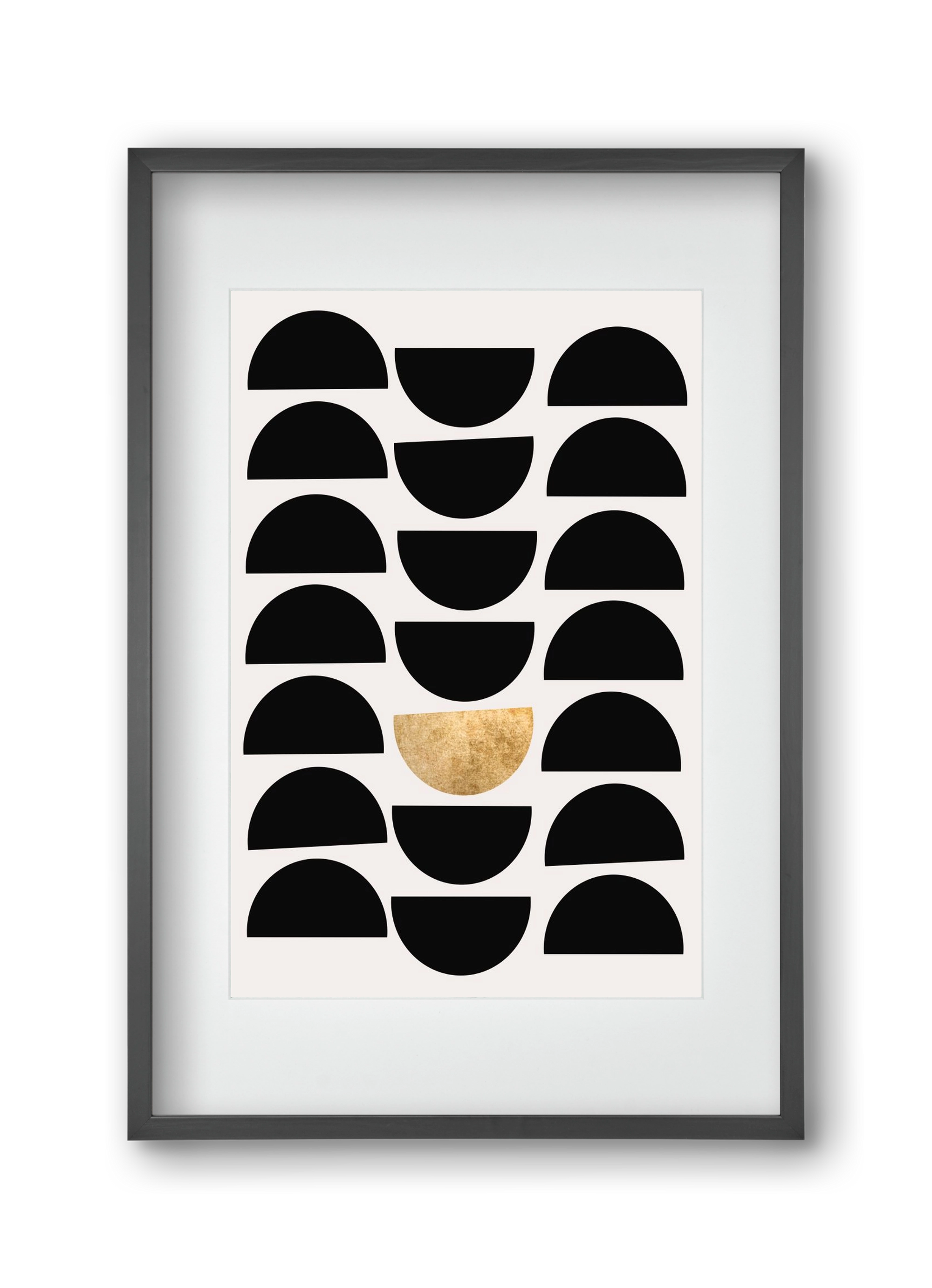 Golden Circle, 30x45 cm (20x30 cm), Fekete keret, paszpartuval