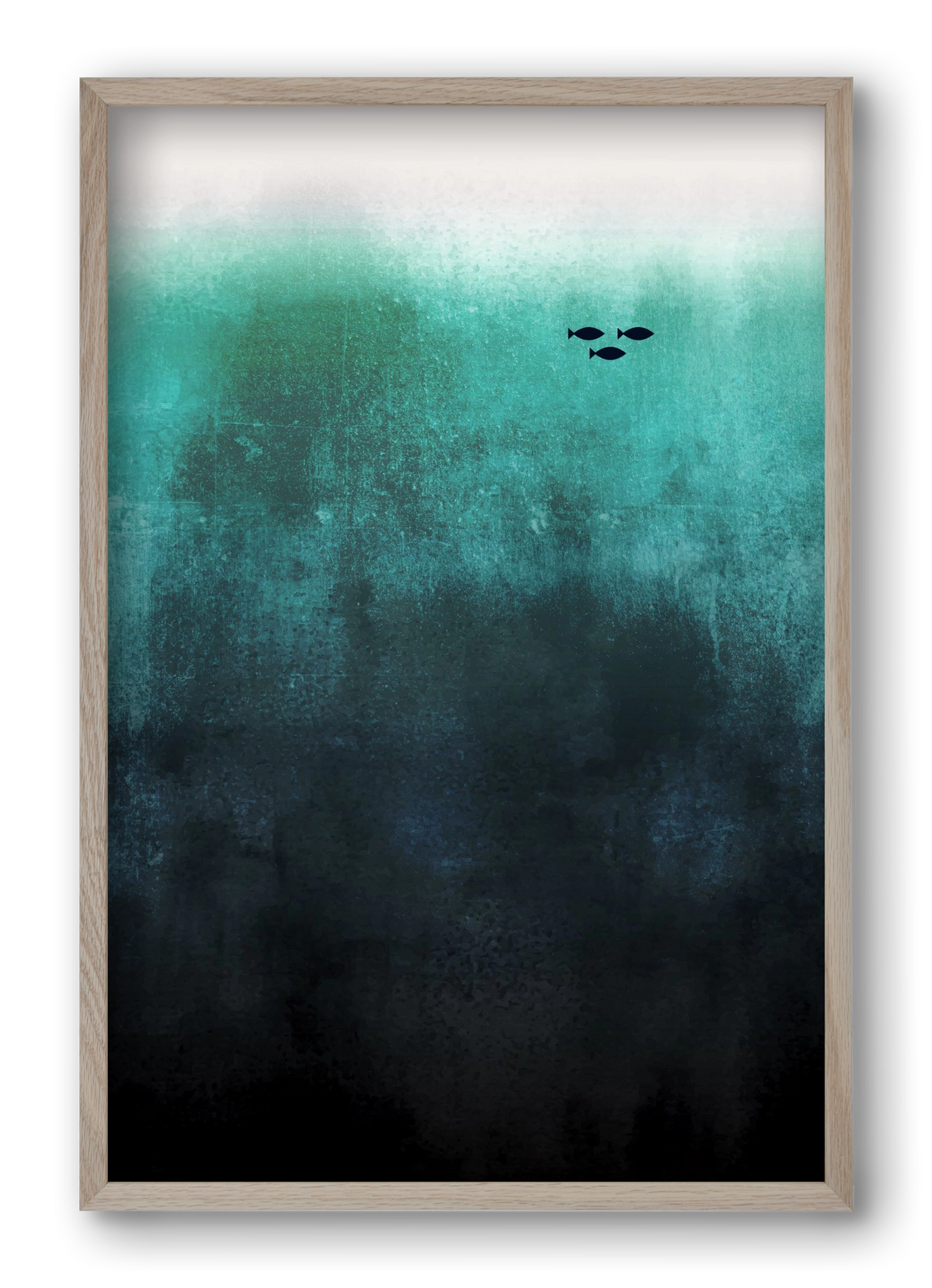 Little family, 40x60 cm (40x60 cm), Tölgy keret