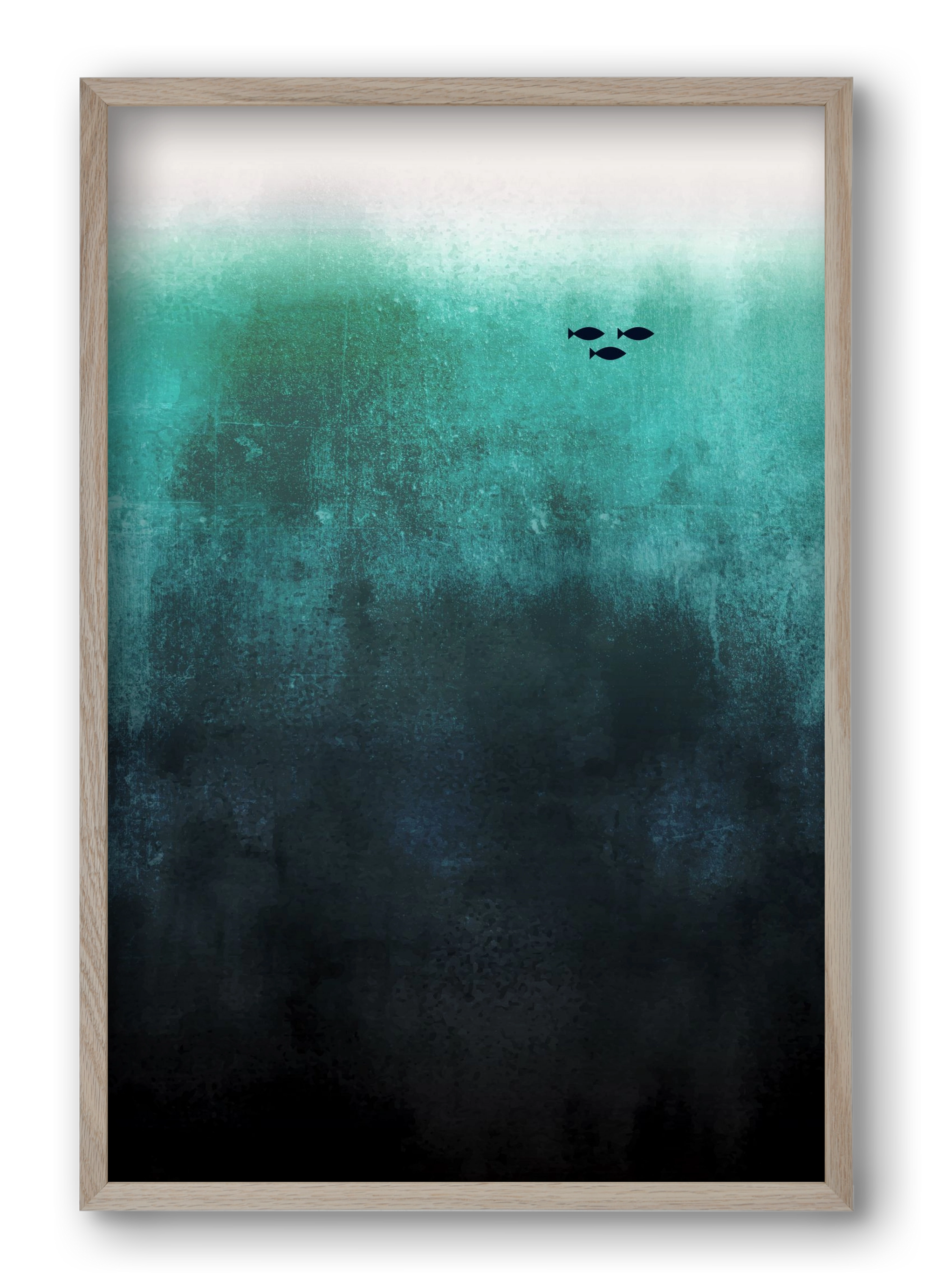 Little family, 40x60 cm (40x60 cm), Tölgy keret