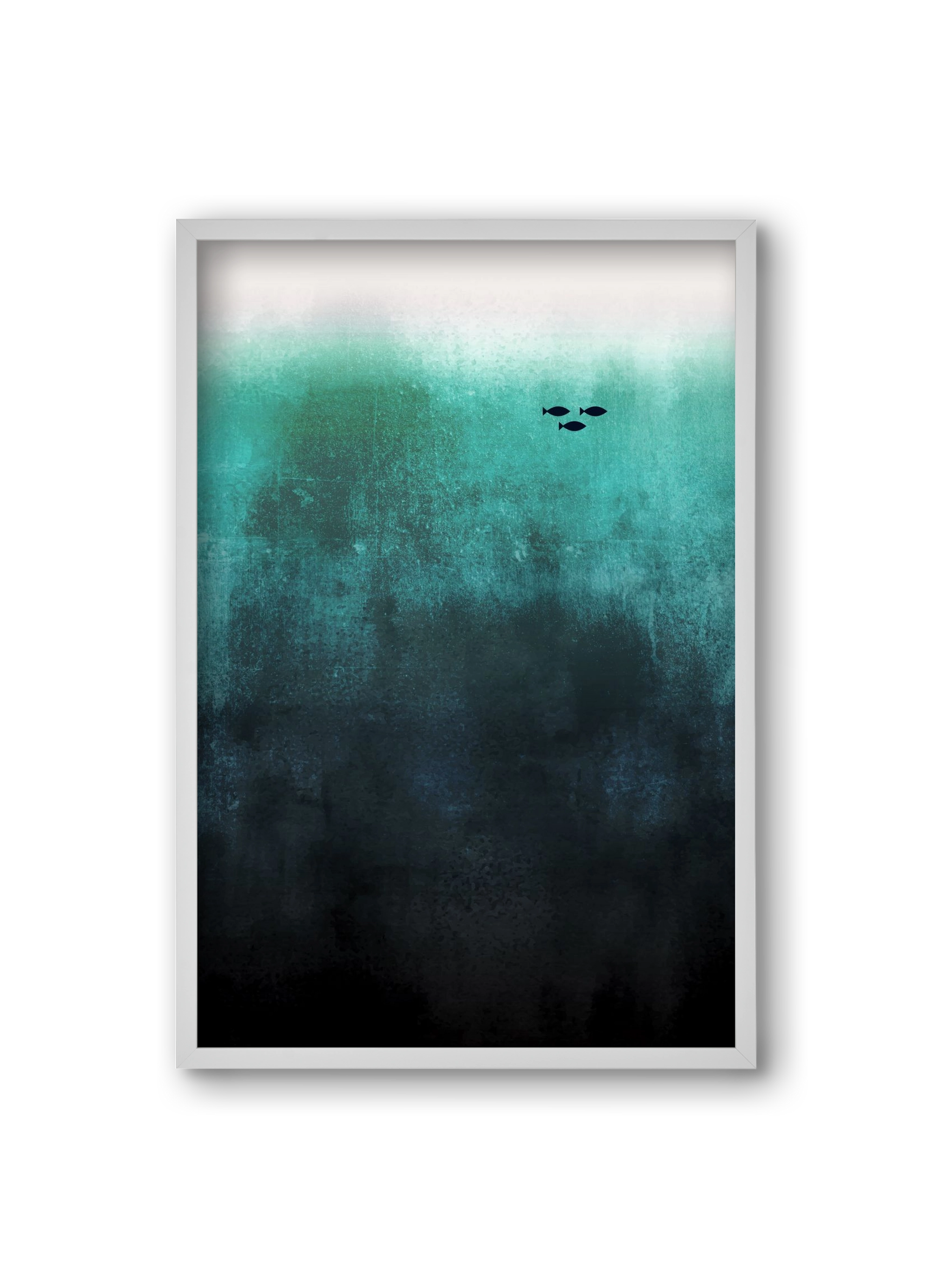 Little family, 20x30 cm (20x30 cm), Fehér keret