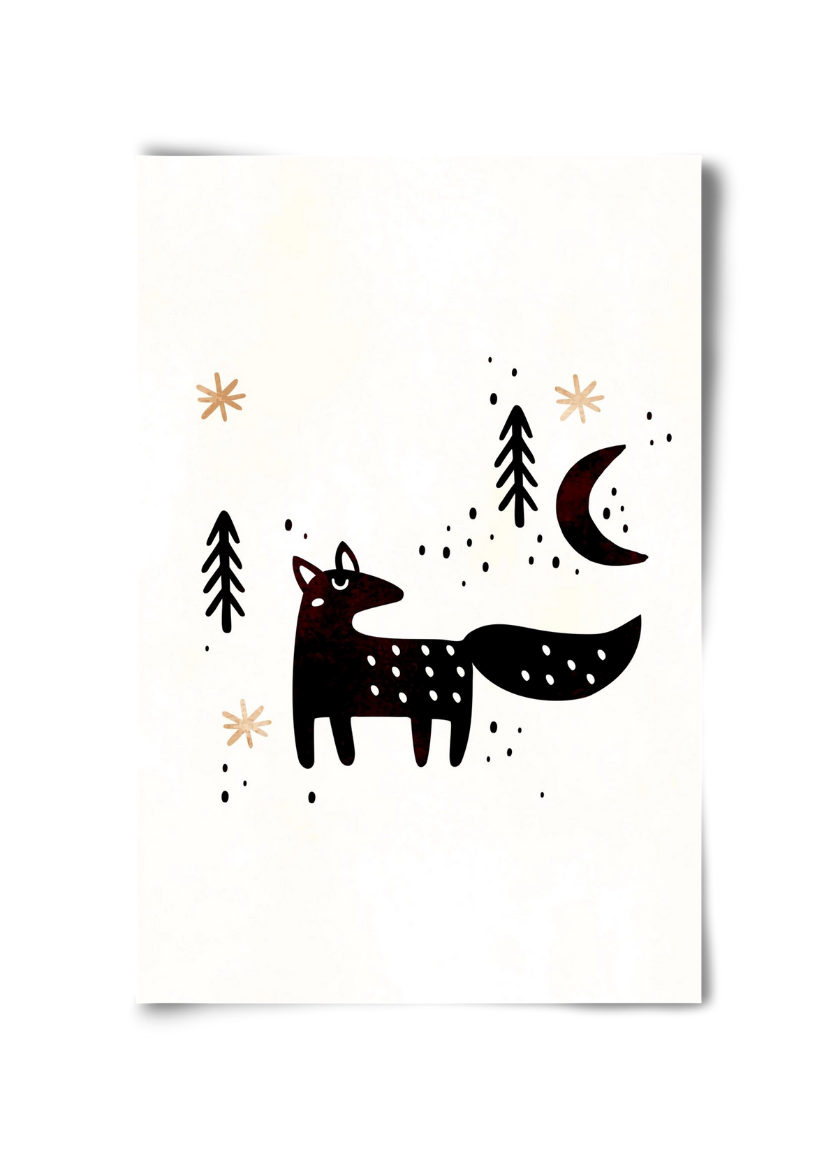 Little winter fox, 30x45 cm, Keret nélkül