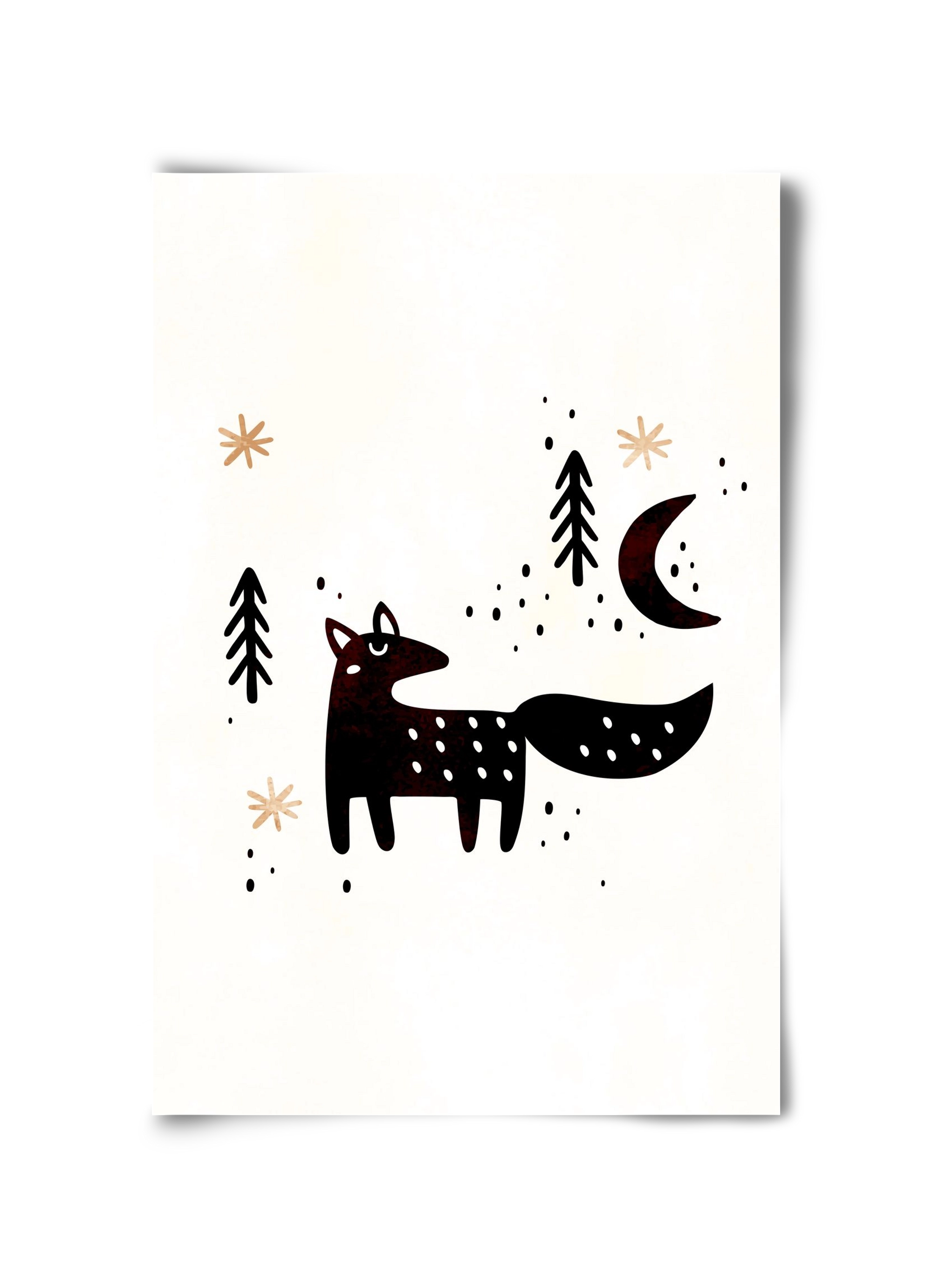 Little winter fox, 30x45 cm, Keret nélkül