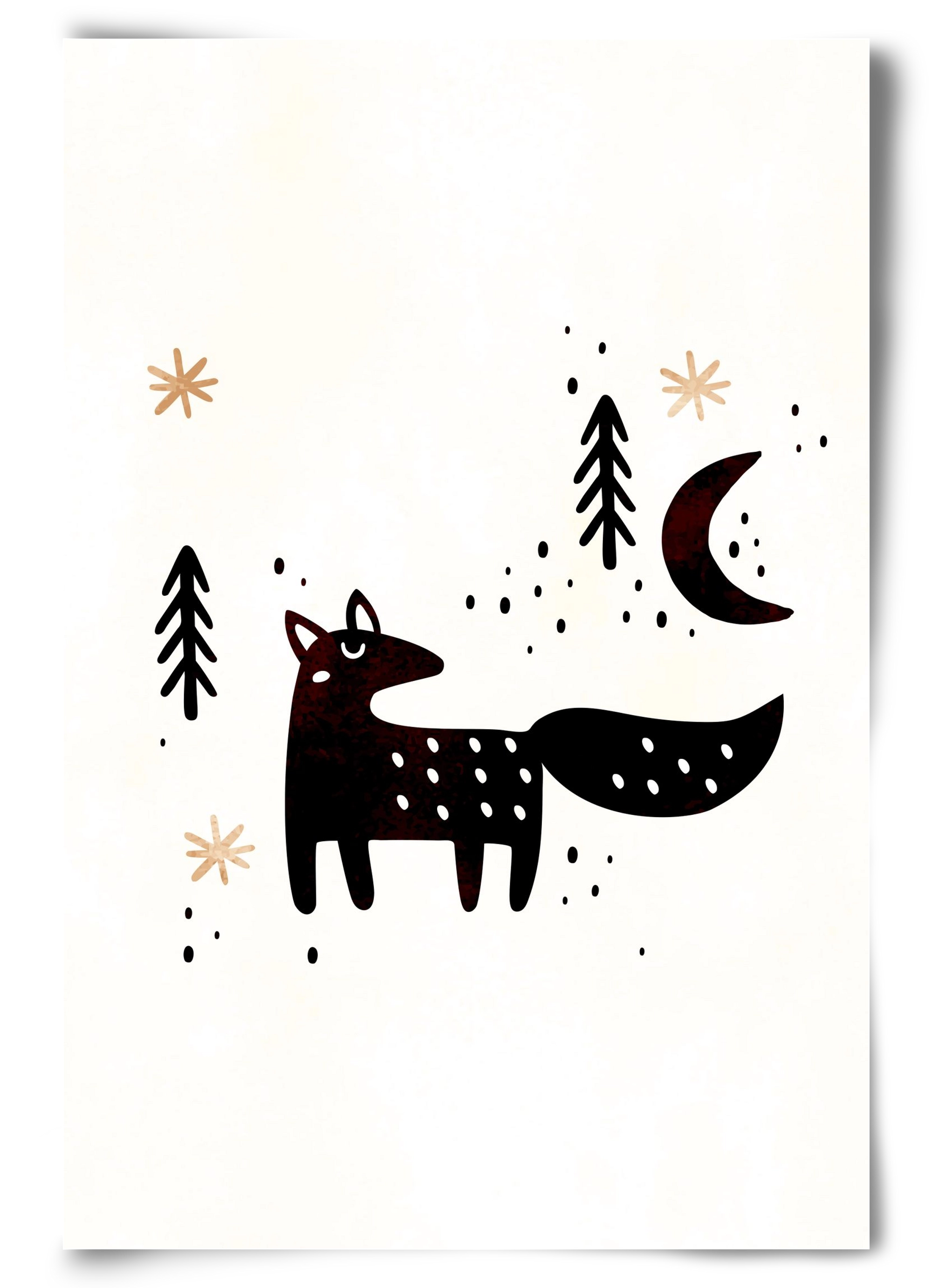 Little winter fox, 60x90 cm, Keret nélkül