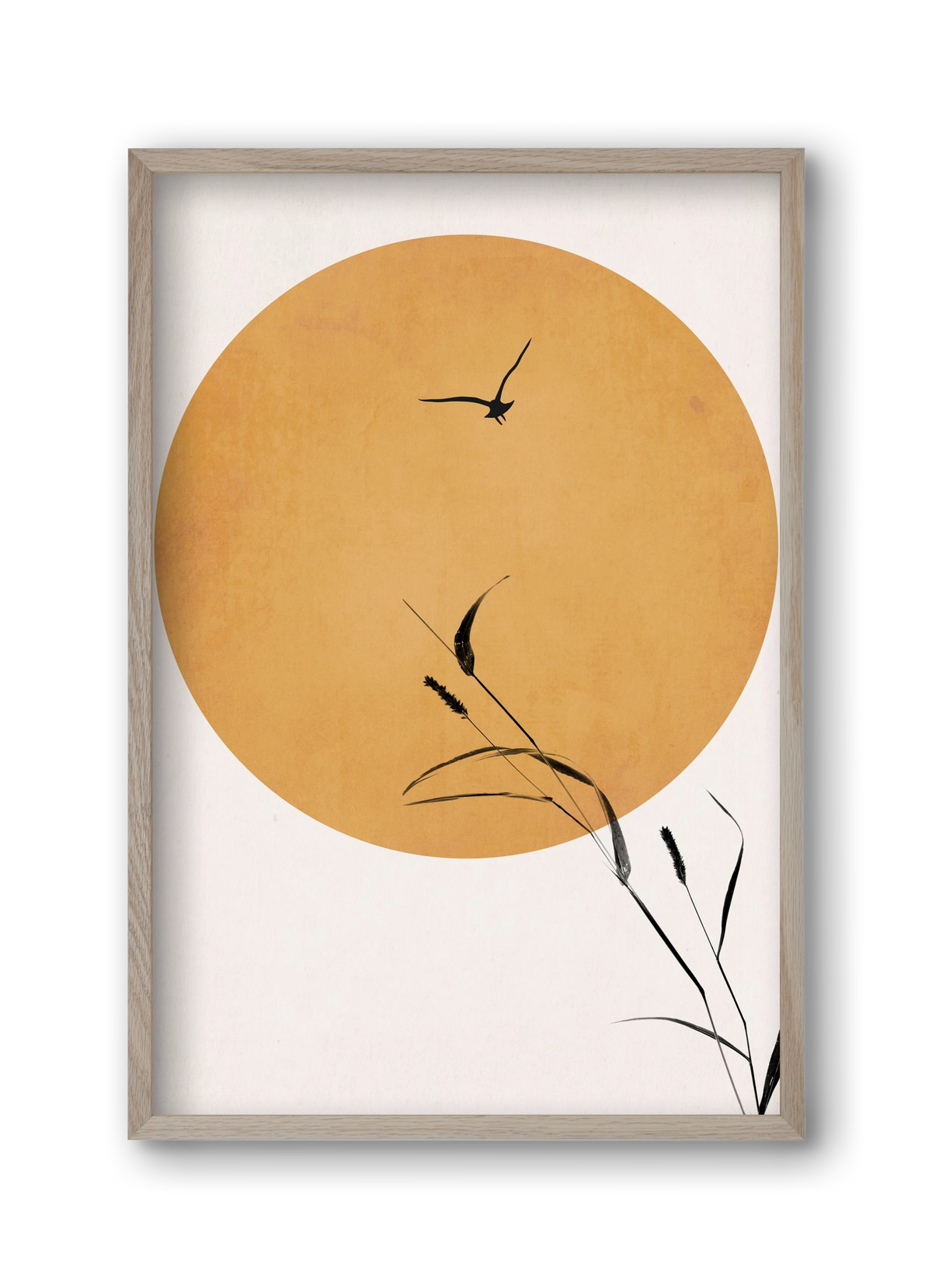 Silent sunset, 30x45 cm (30x45 cm), Tölgy keret