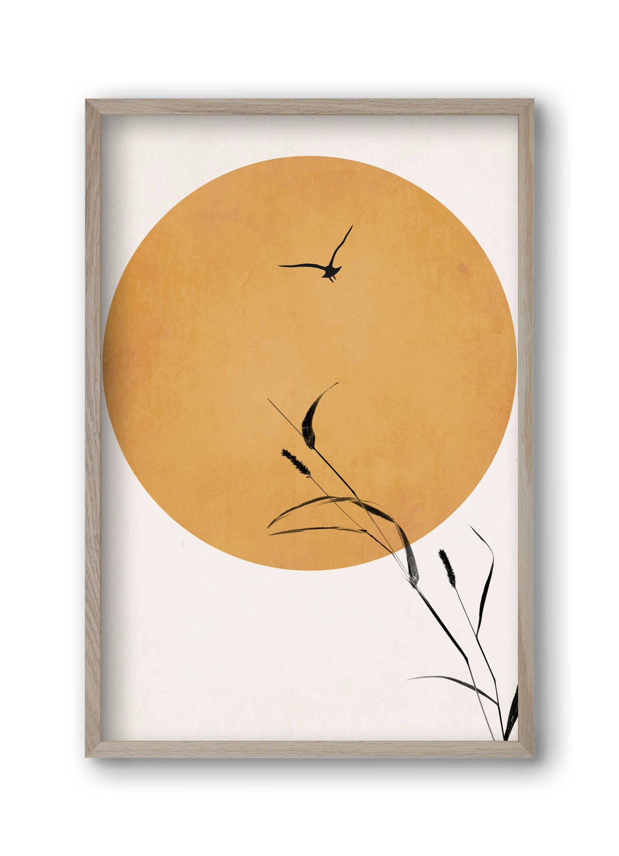 Silent sunset, 30x45 cm (30x45 cm), Tölgy keret