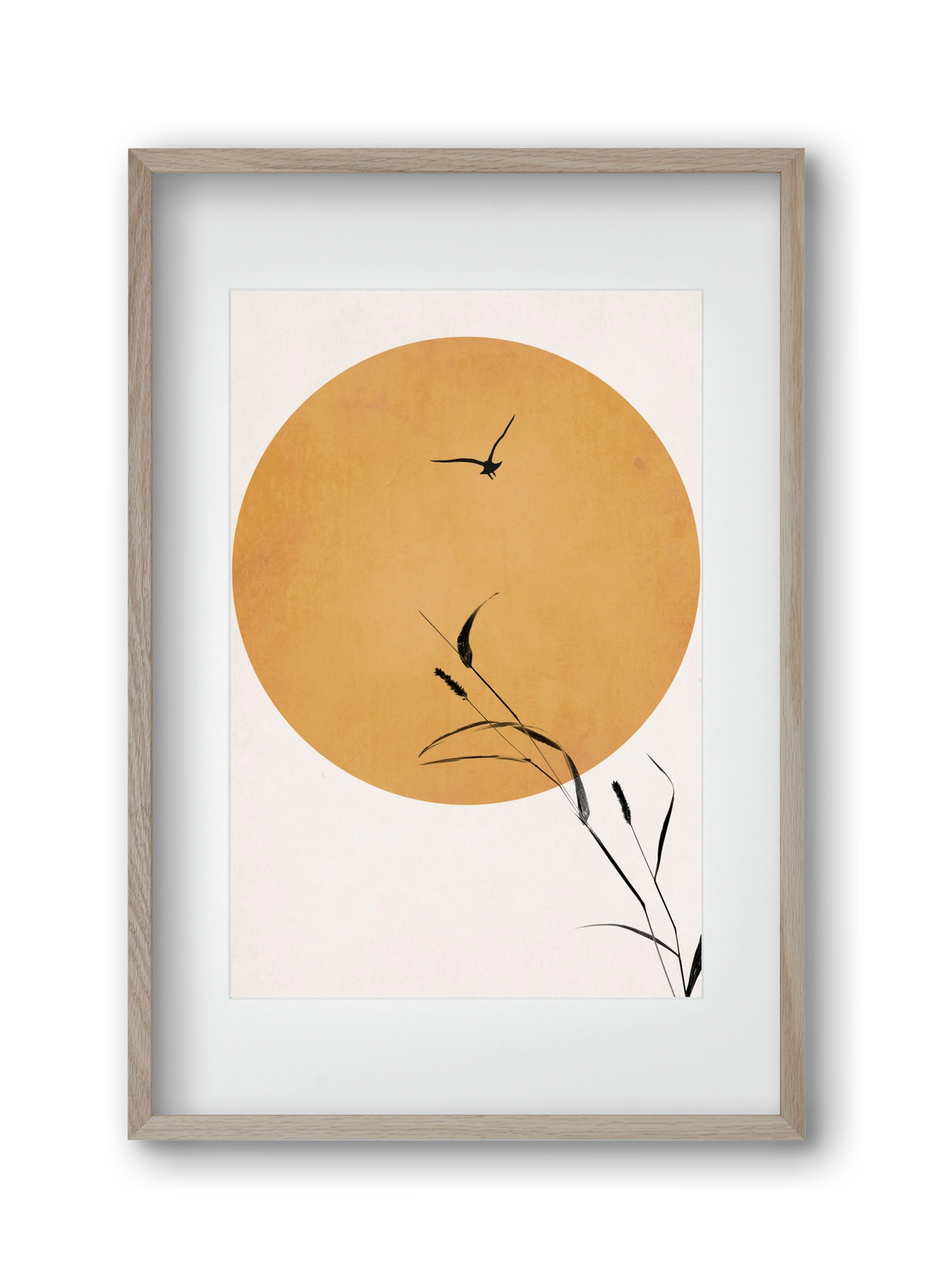 Silent sunset, 30x45 cm (20x30 cm), Tölgy keret, paszpartuval