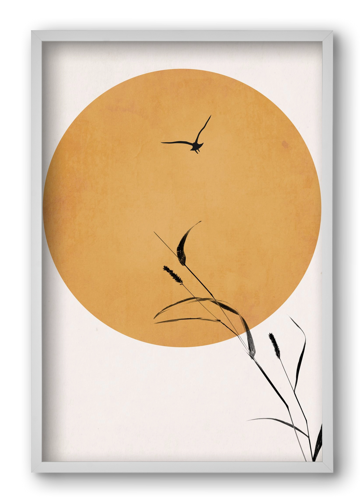 Silent sunset, 40x60 cm (40x60 cm), Fehér keret