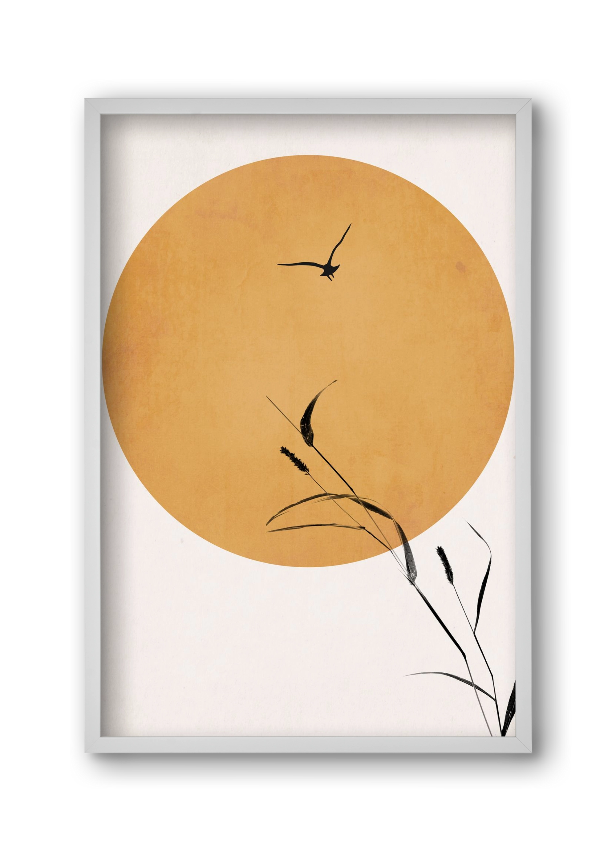 Silent sunset, 30x45 cm (30x45 cm), Fehér keret