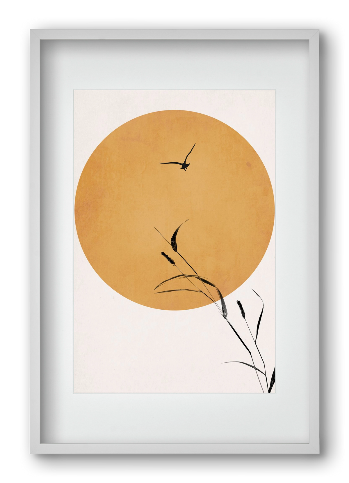 Silent sunset, 40x60 cm (30x45 cm), Fehér keret, paszpartuval