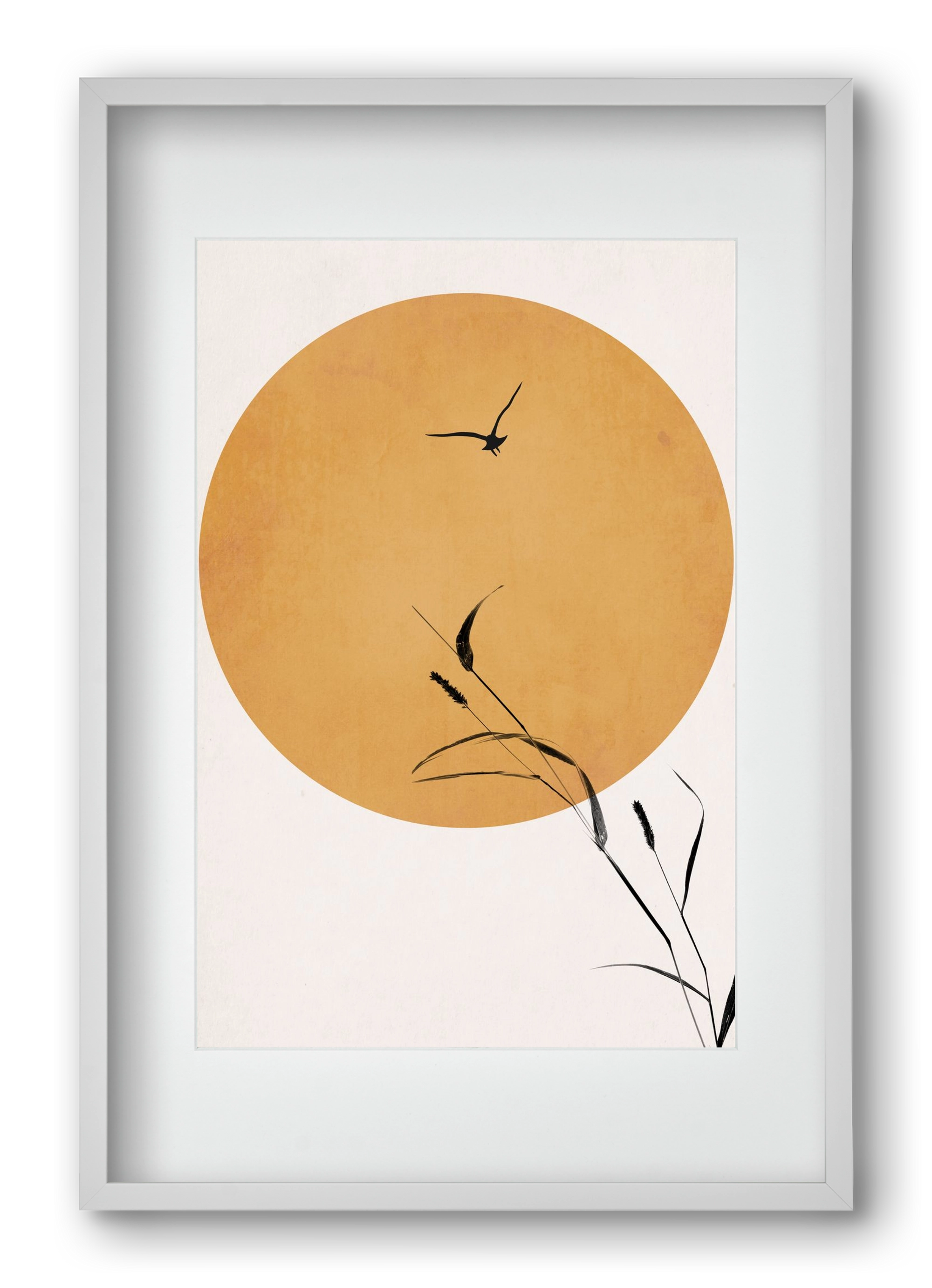 Silent sunset, 40x60 cm (30x45 cm), Fehér keret, paszpartuval