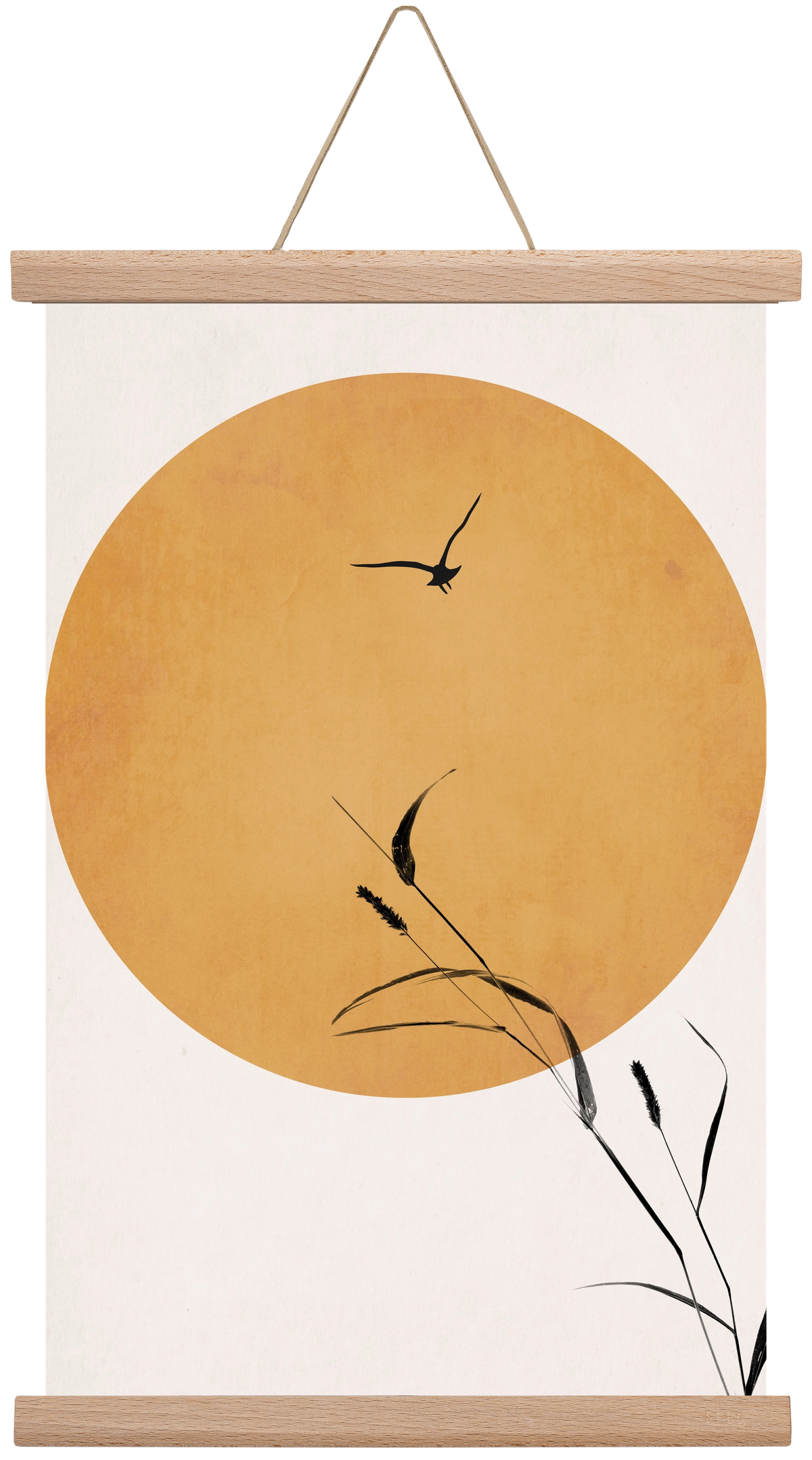 Silent sunset, 30x45 cm (30x45 cm), Tölgy akasztó