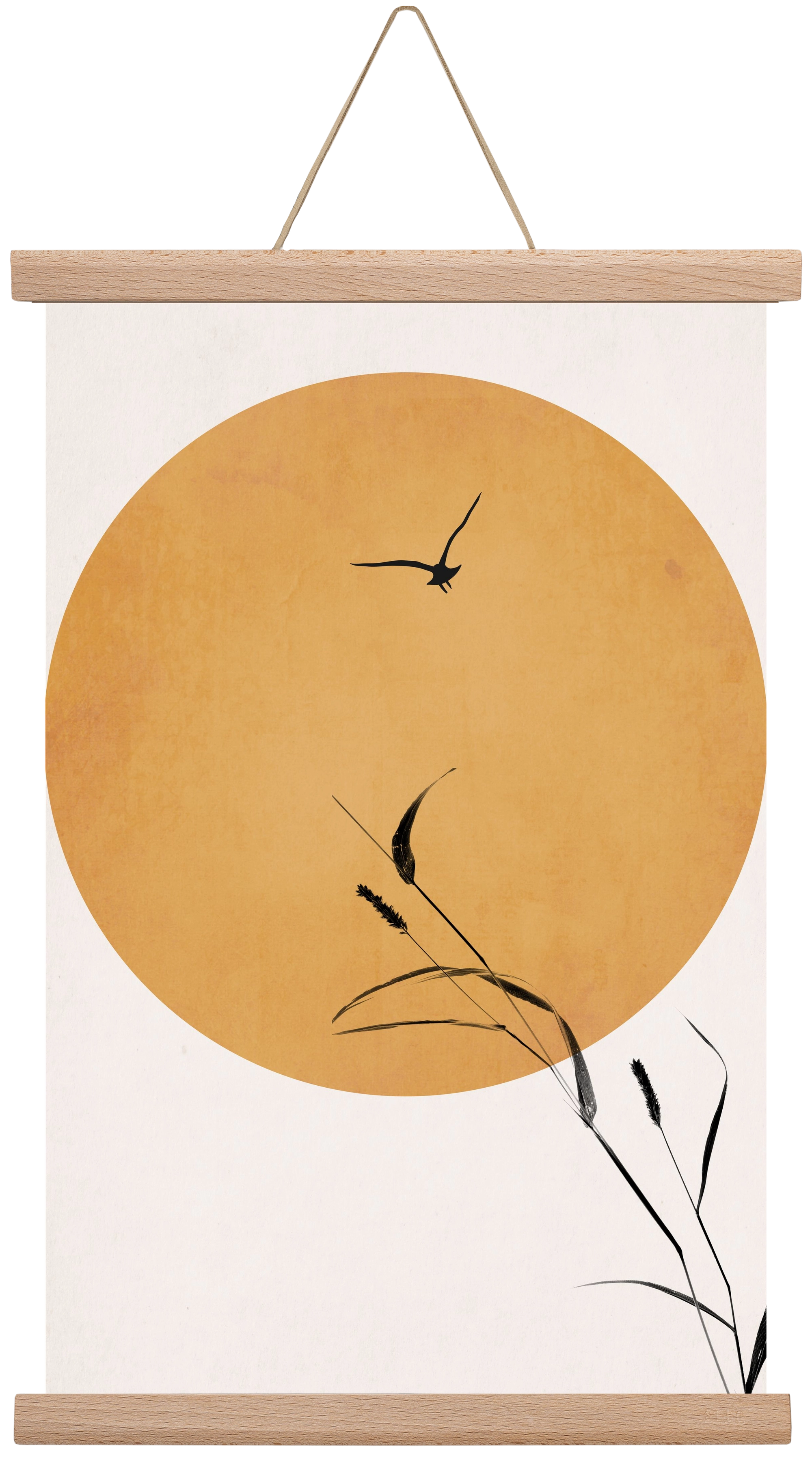 Silent sunset, 30x45 cm (30x45 cm), Tölgy akasztó