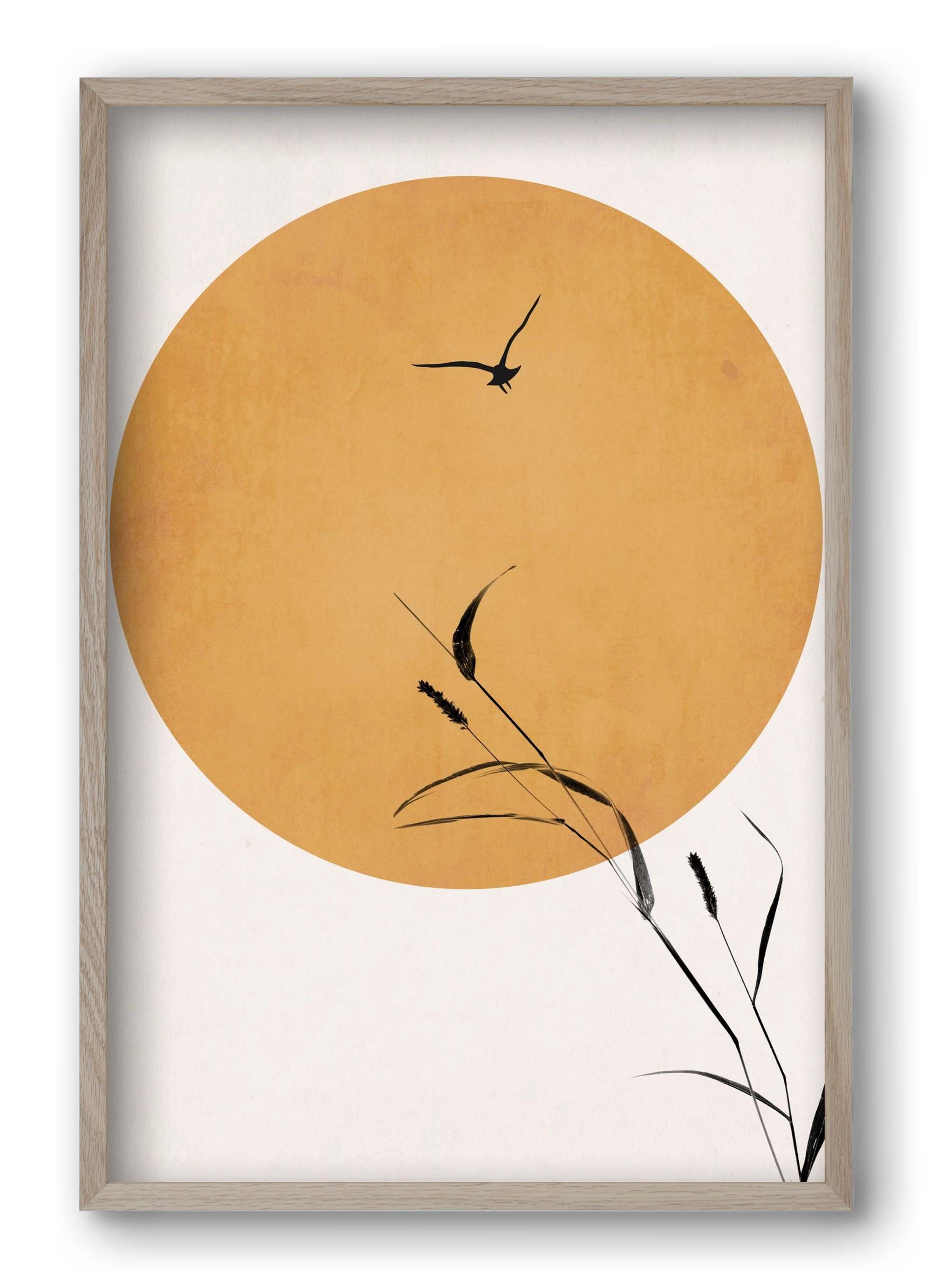 Silent sunset, 40x60 cm (40x60 cm), Tölgy keret
