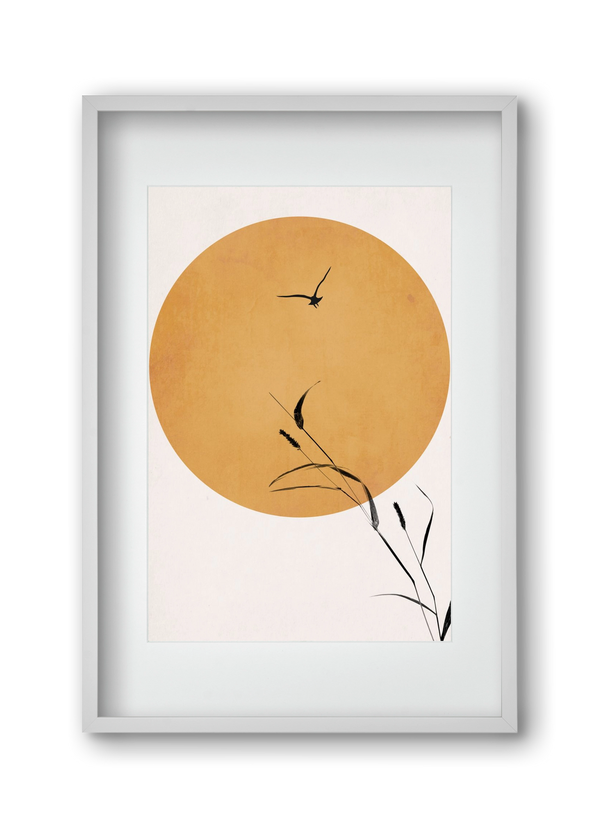 Silent sunset, 30x45 cm (20x30 cm), Fehér keret, paszpartuval