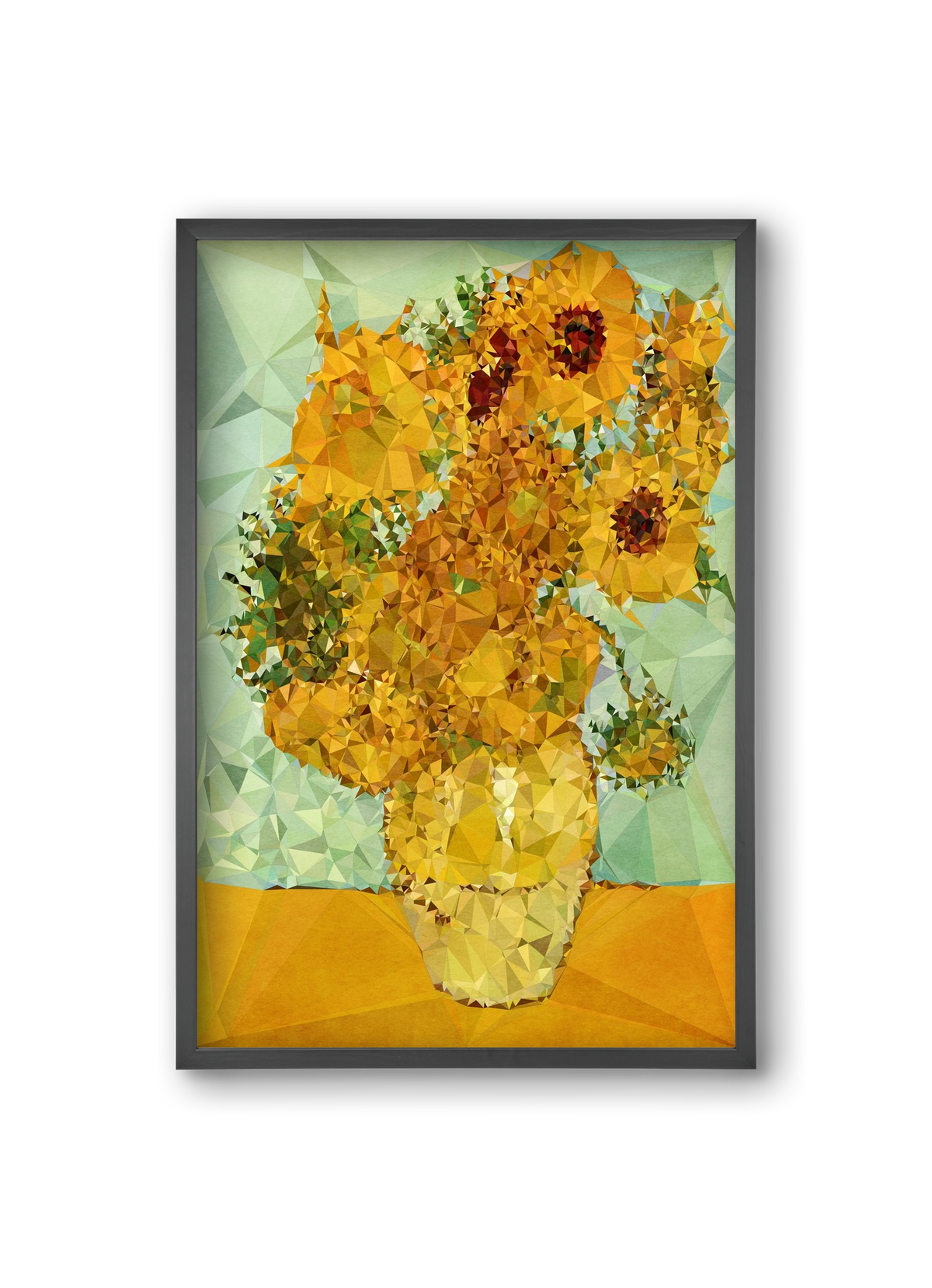 Symphony in yellow and blue, 20x30 cm (20x30 cm), Fekete keret